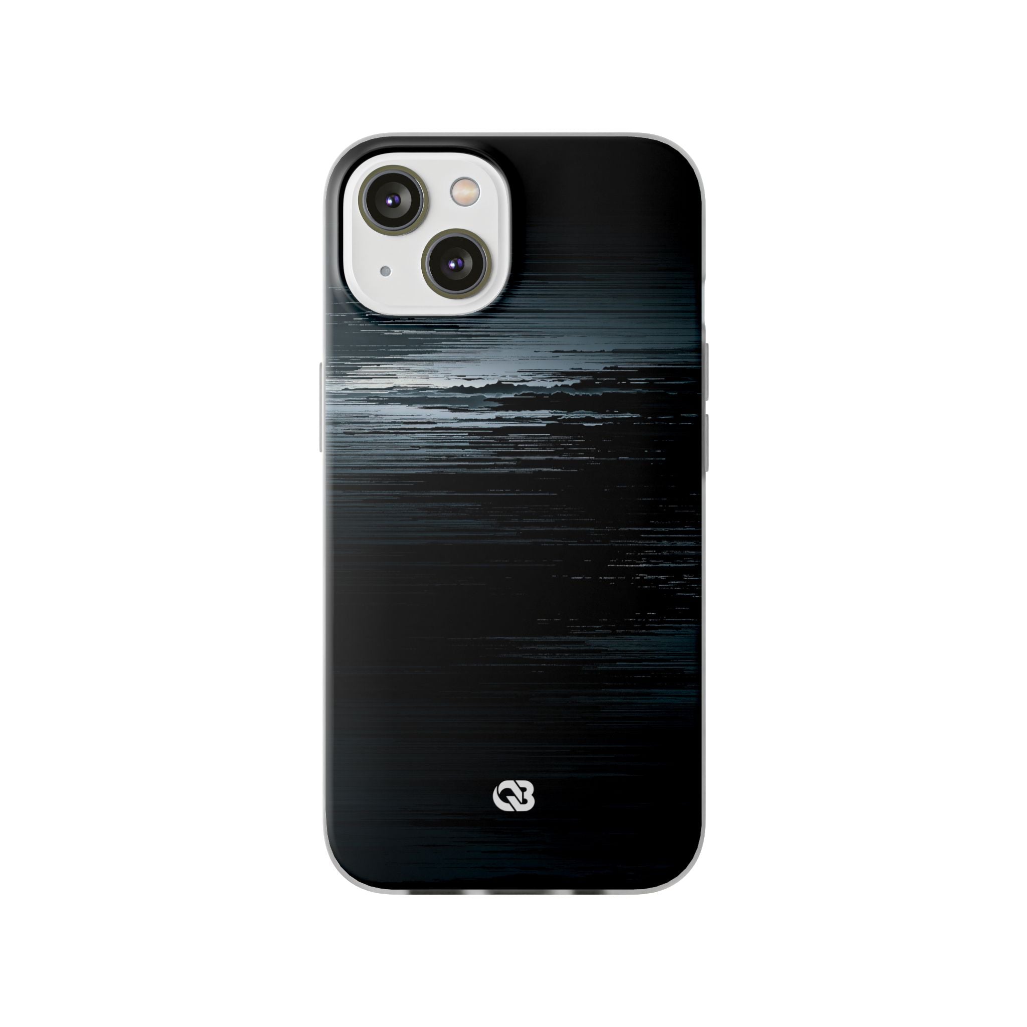 Black Lite Phone Case for iPhone - Frozen Signal Glitch