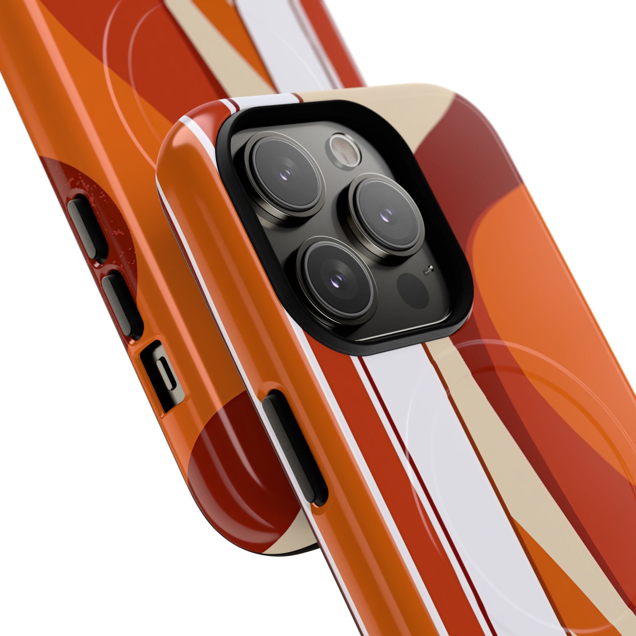 Orange Tough 2.0 Magsafe Phone Case for iPhone - Terracotta Metro Line