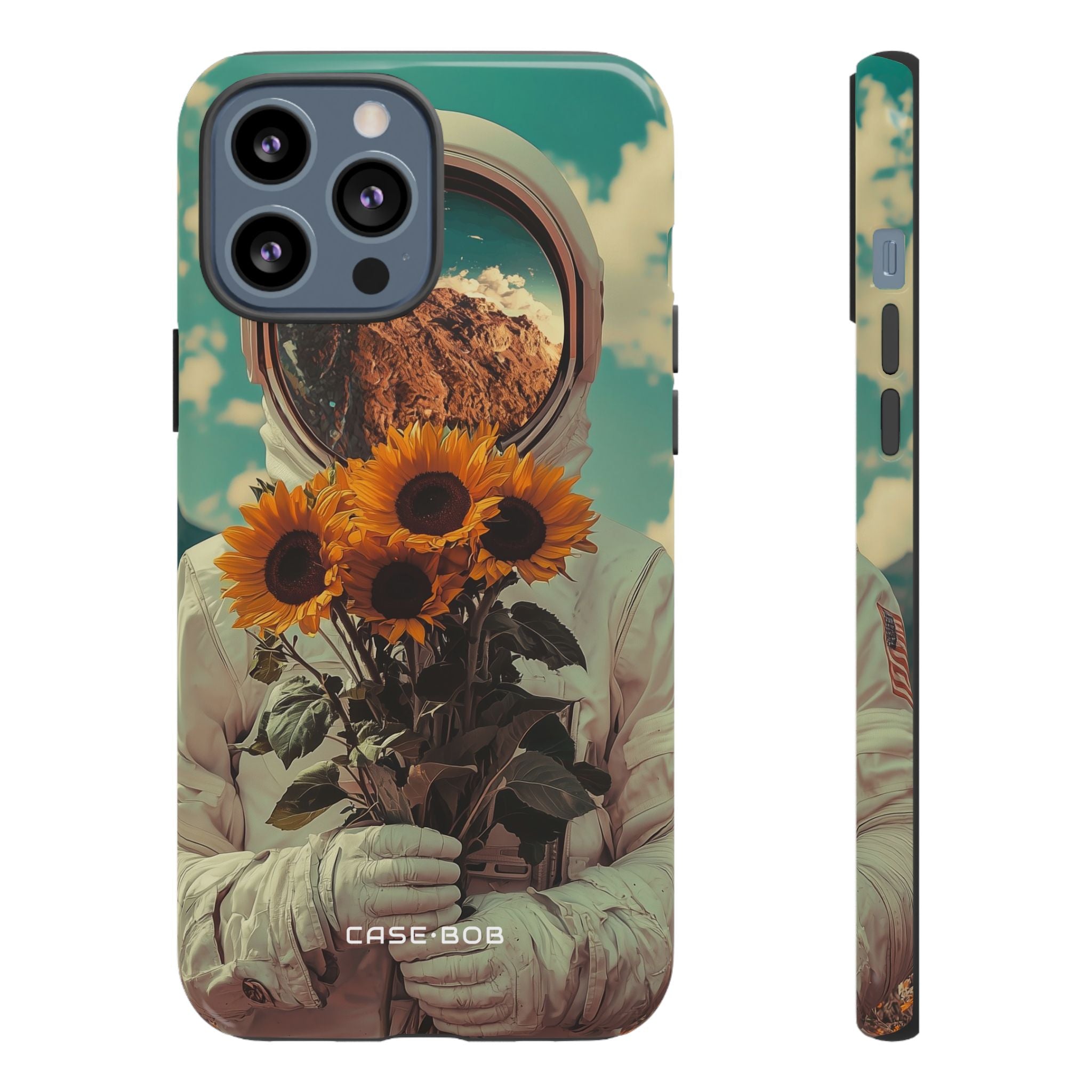 Sonnenblumen-Astronaut iPhone 13 Pro Max Case - Tough