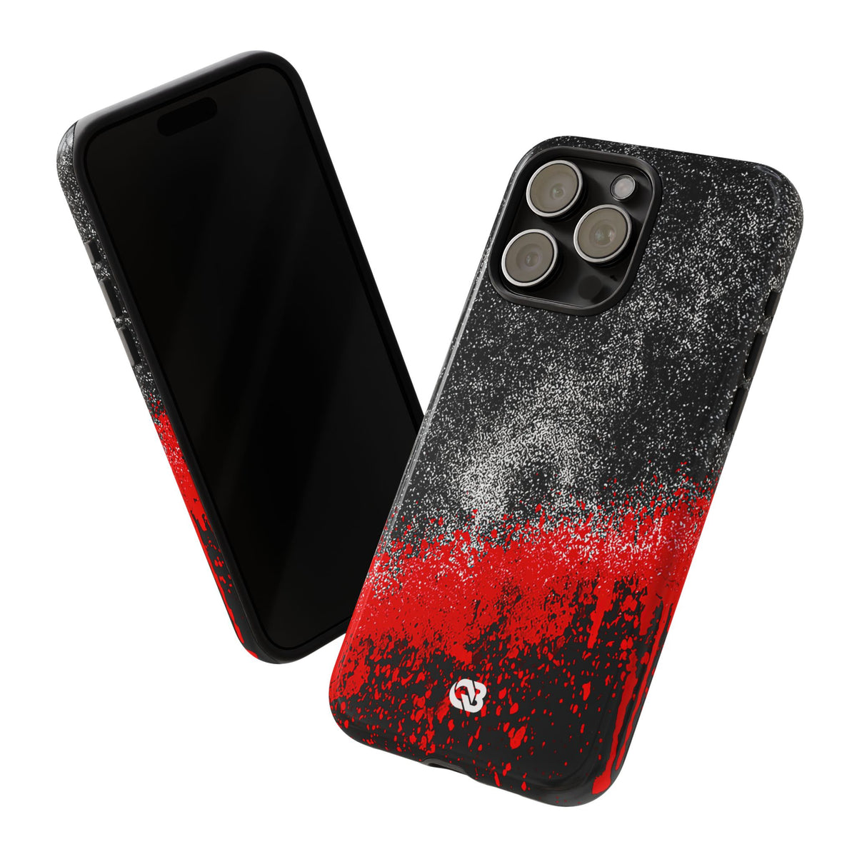 Crimson Noir Drip · Tough Phone Case for iPhone · Black