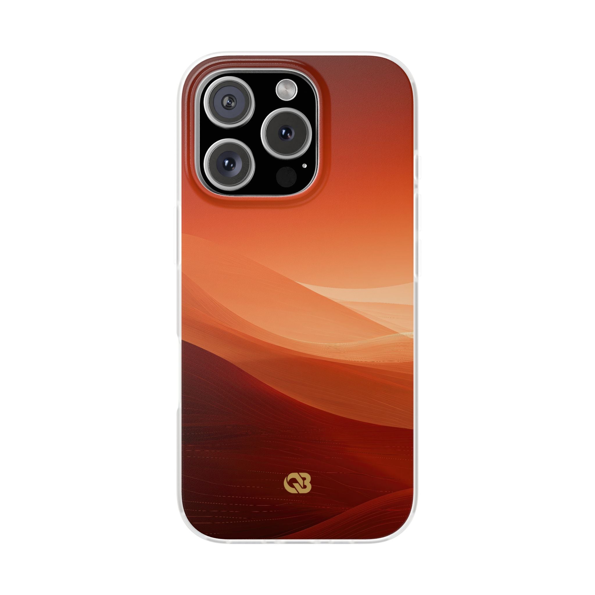 Orange Lite Phone Case for iPhone - Crimson Dune Gradient