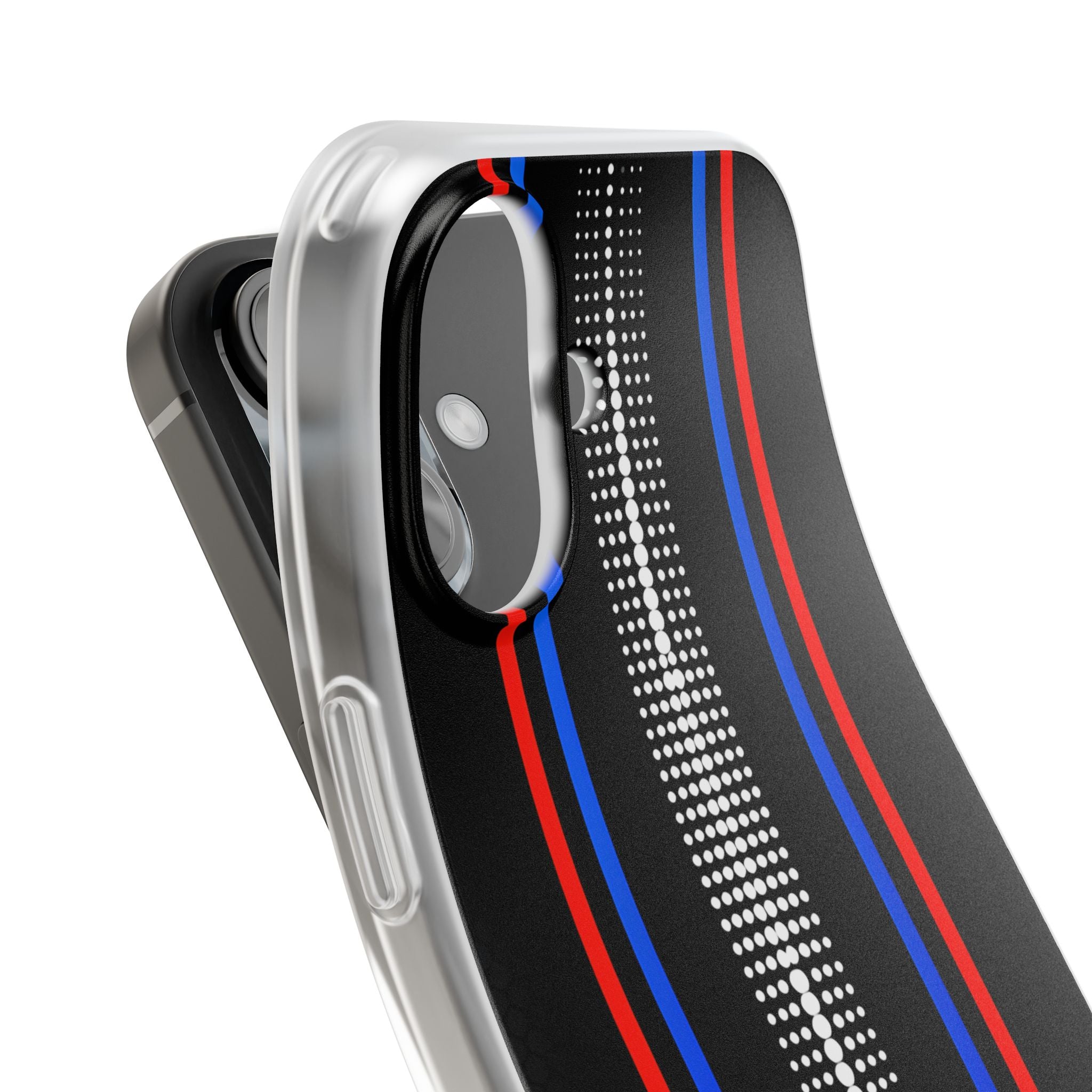 Electric Pulse Grid · Soft Phone Case for iPhone
