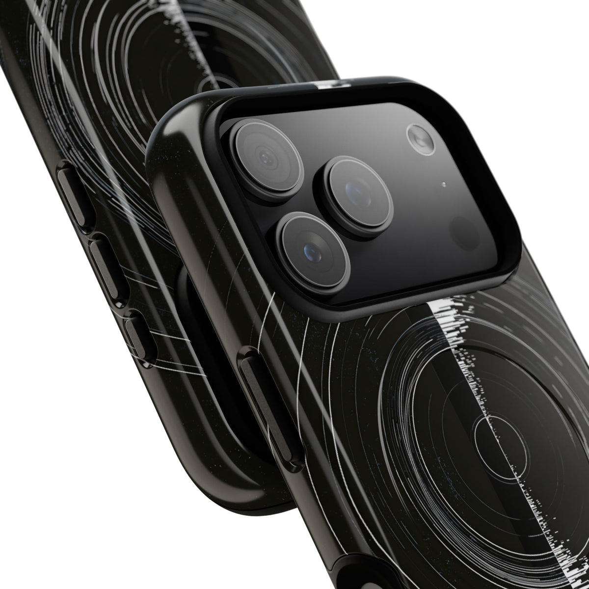 Black Tough 2.0 Magsafe Phone Case for iPhone - Obsidian Orbital Signal