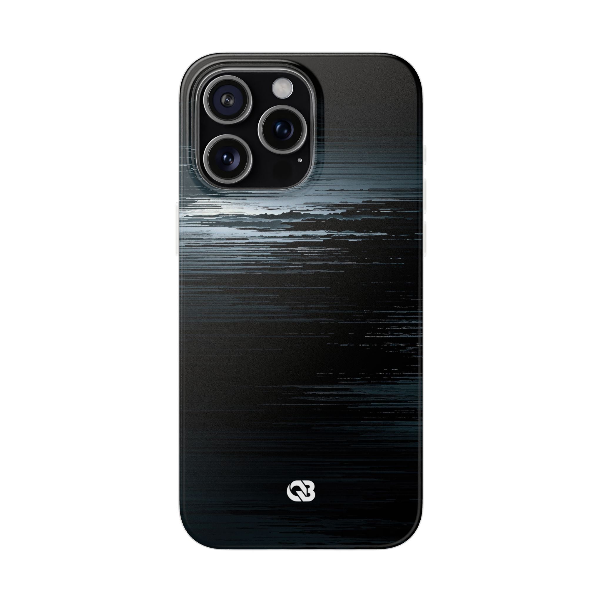 Black Lite Phone Case for iPhone - Frozen Signal Glitch