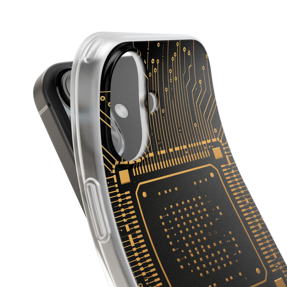 Gold Lite Phone Case for iPhone - Cyber Gold Processor