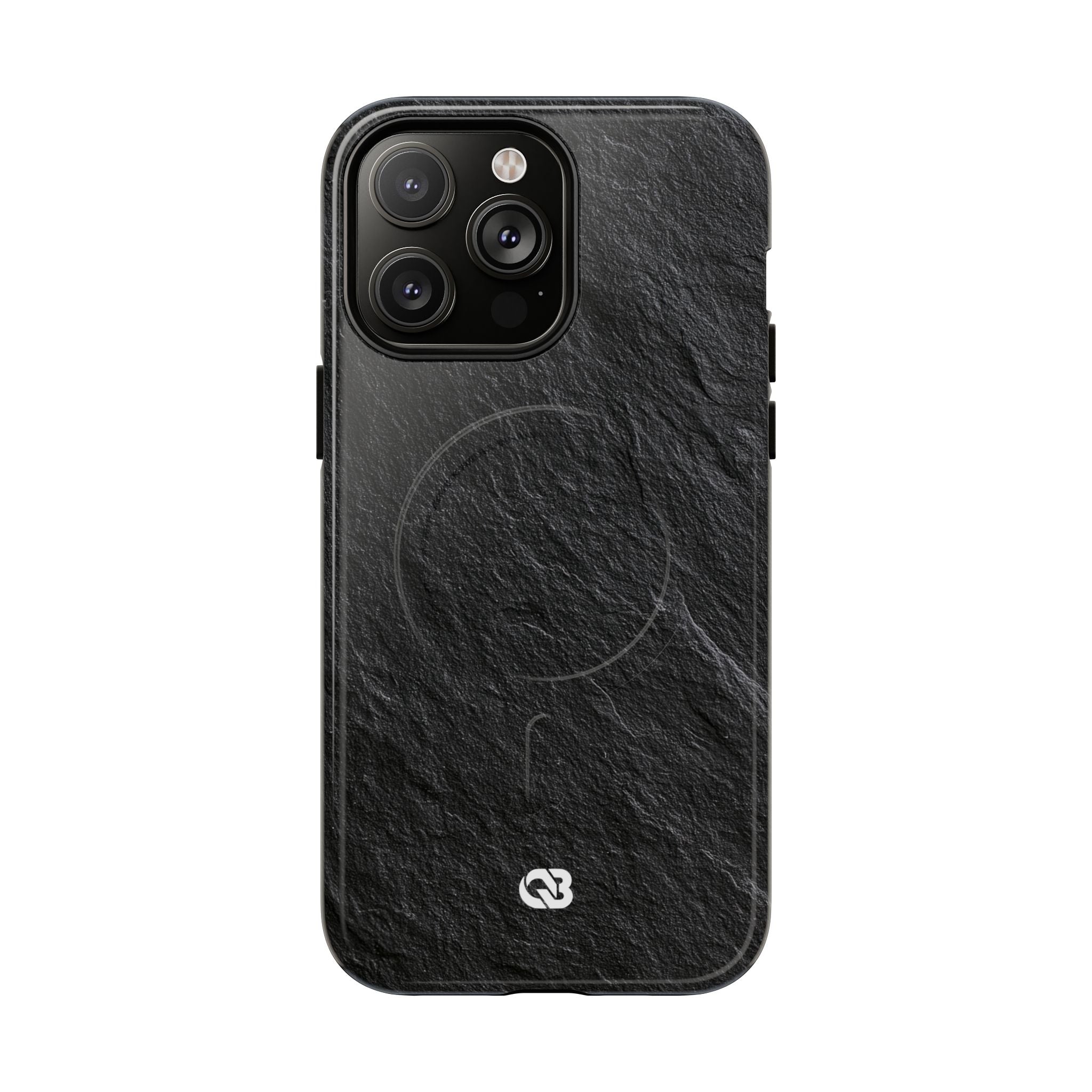 Black Tough 2.0 Magsafe Phone Case for iPhone - Raw Obsidian Slate