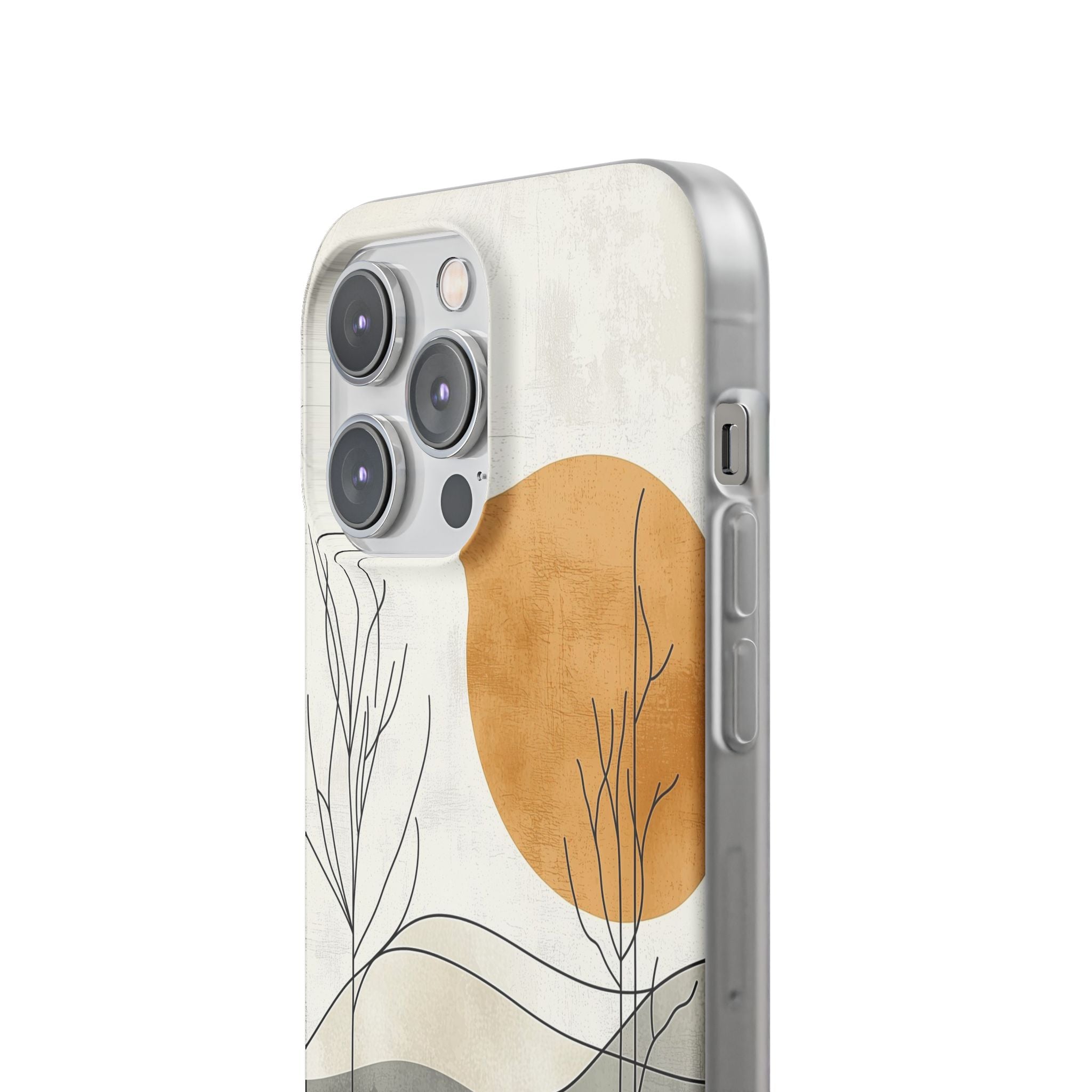 Burnt Horizon Lines · Soft Phone Case for iPhone