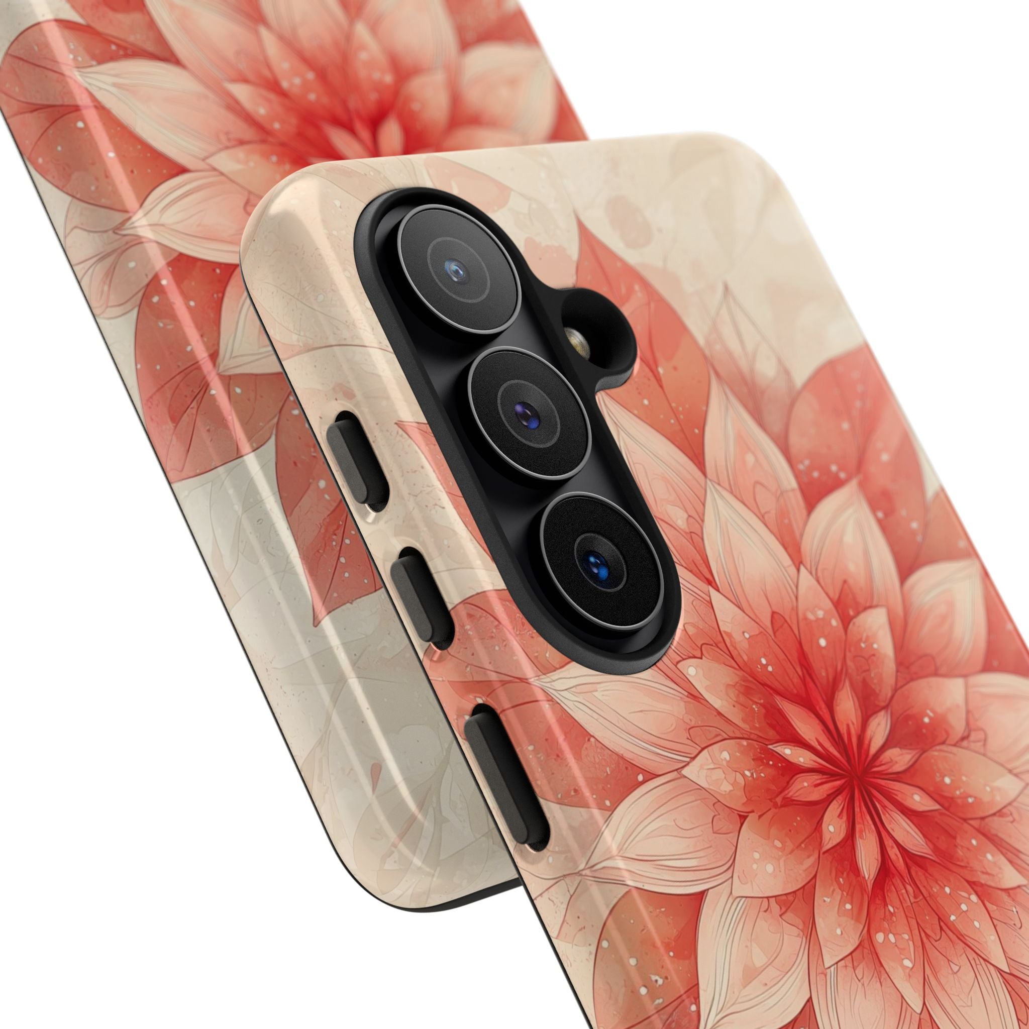 Coral Layered Bloom · Tough Handyhülle für Samsung