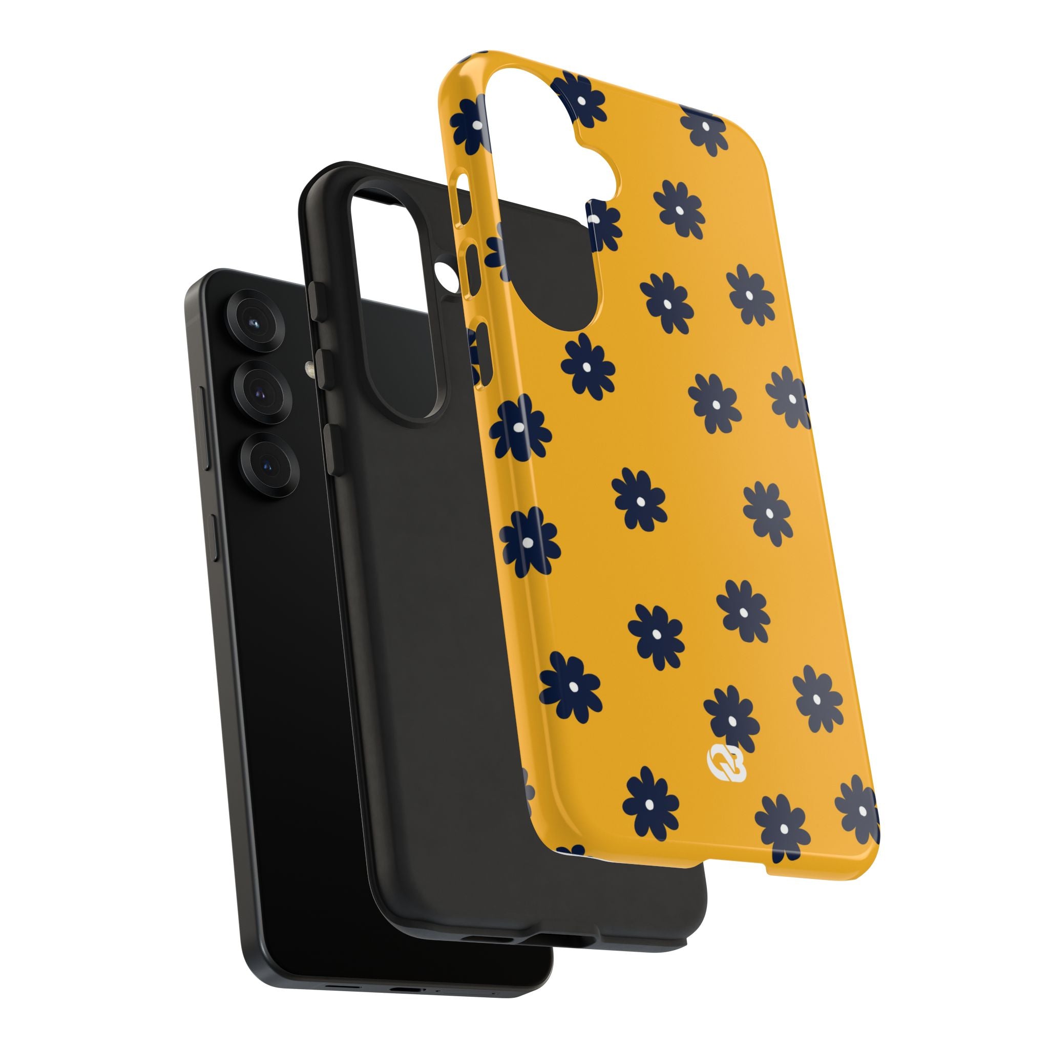 Navy Daisy Mustard · Tough Handyhülle für Samsung
