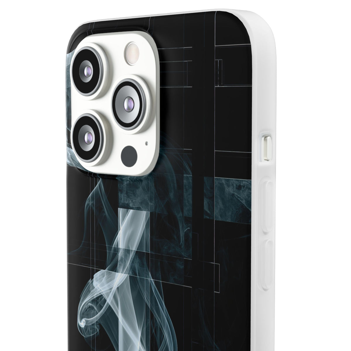 Fractured Smoke · Lite Phone Case for iPhone · Black
