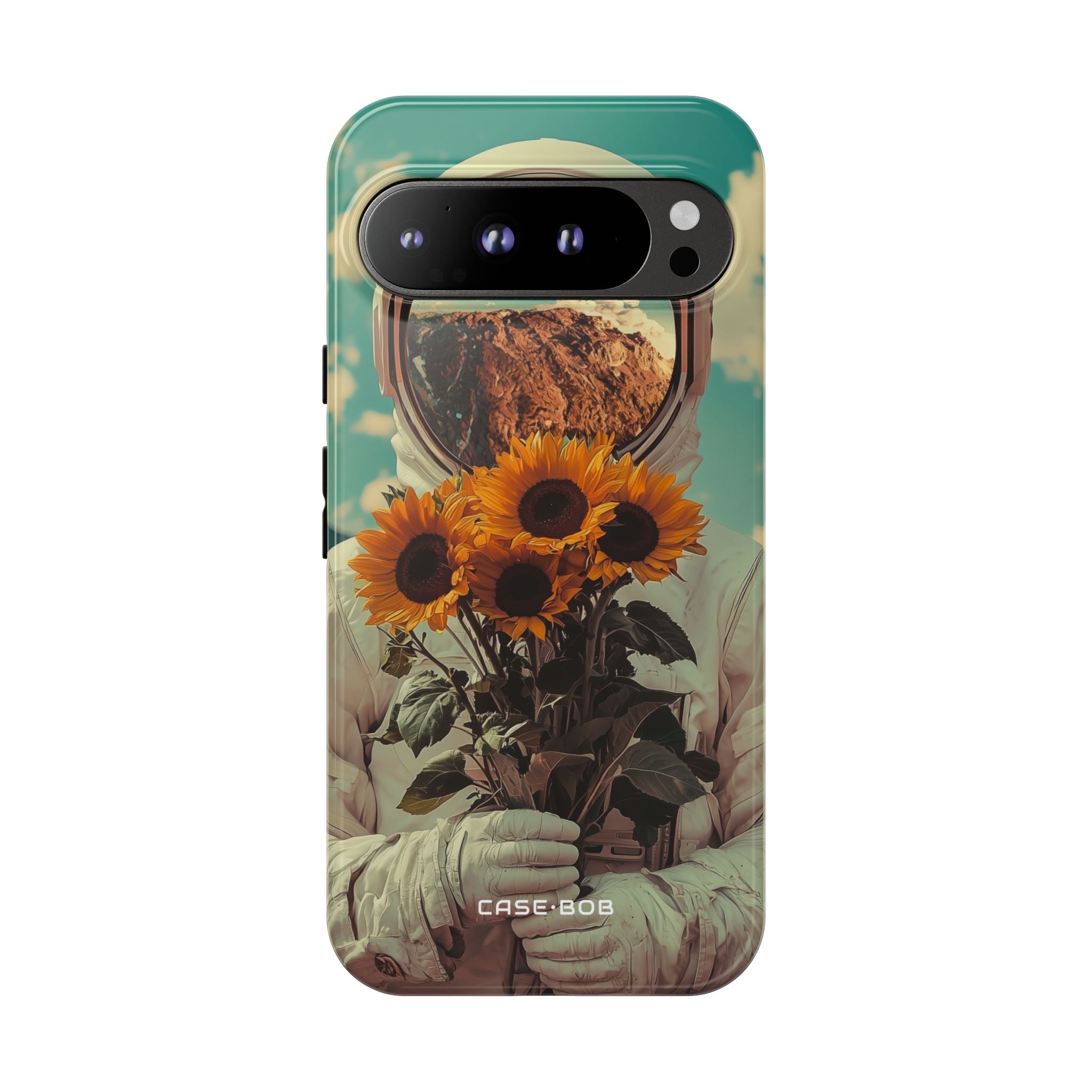 Sonnenblumen-Astronaut Google Pixel 9 Pro XL Case - Tough