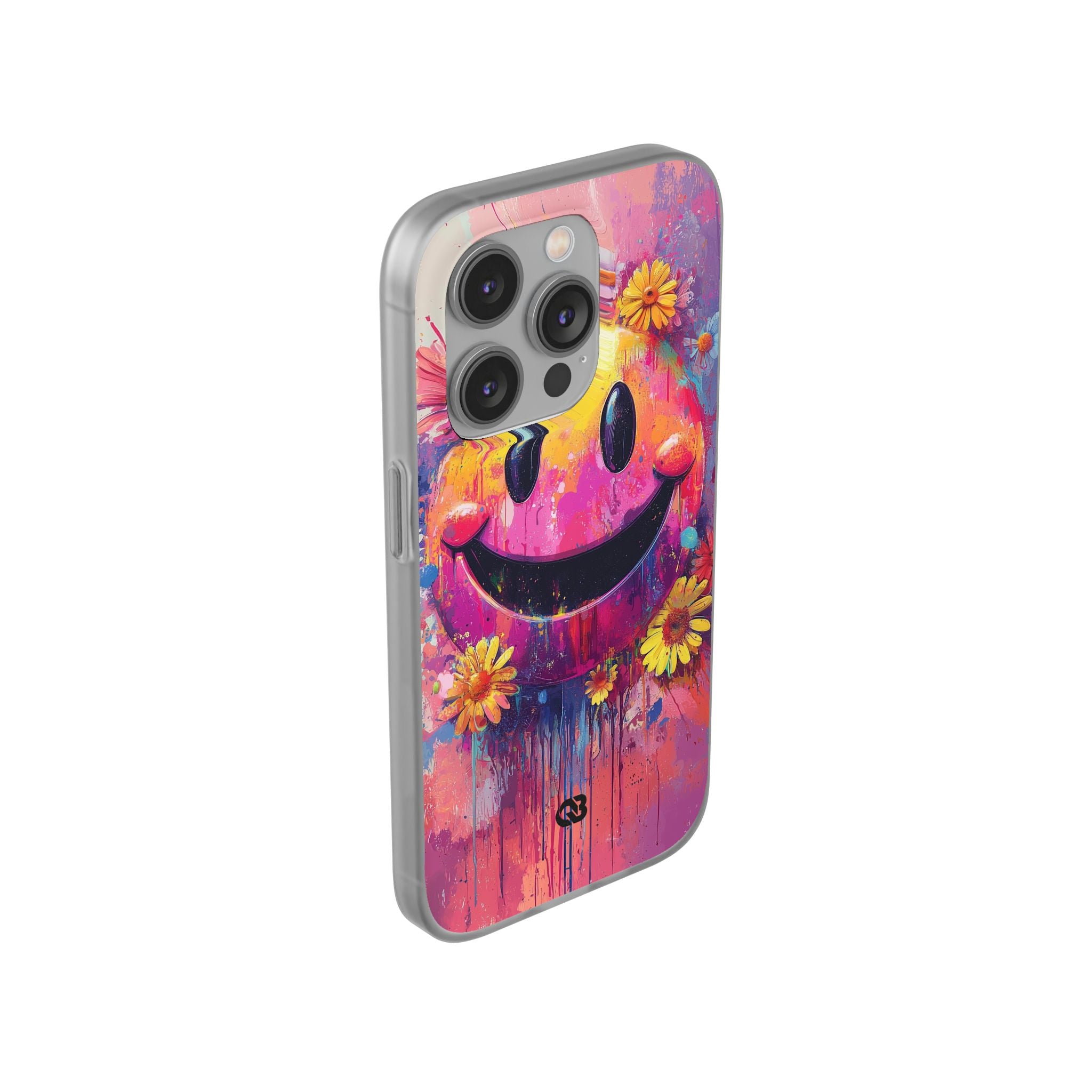 Vivid Grin Graffiti · Soft Phone Case for iPhone