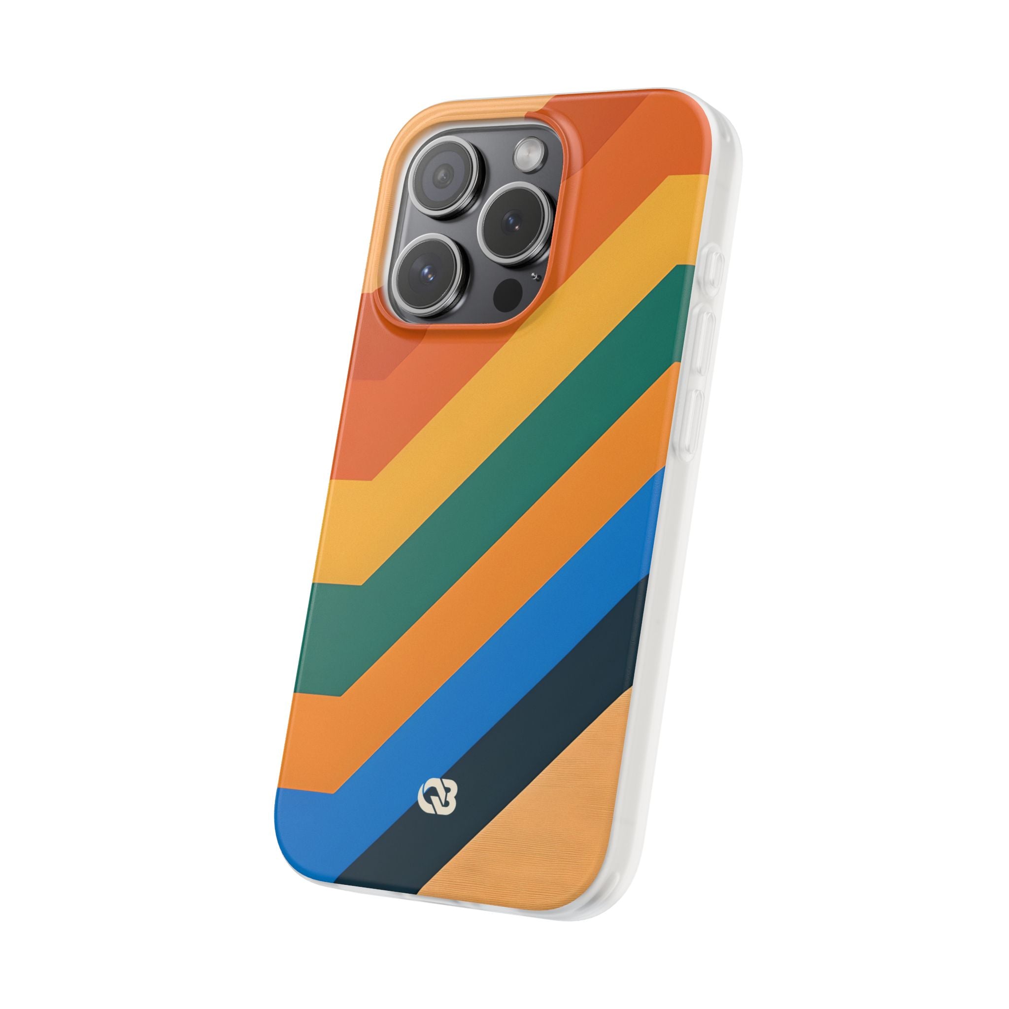 Retro Ridge Lines · Soft Phone Case for iPhone