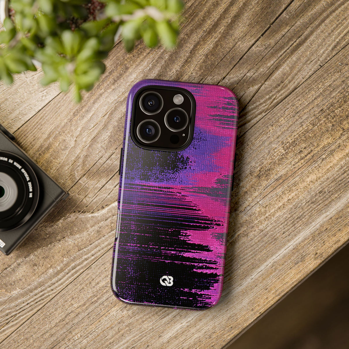 Neon Signal Shift · Tough Phone Case for iPhone · Purple