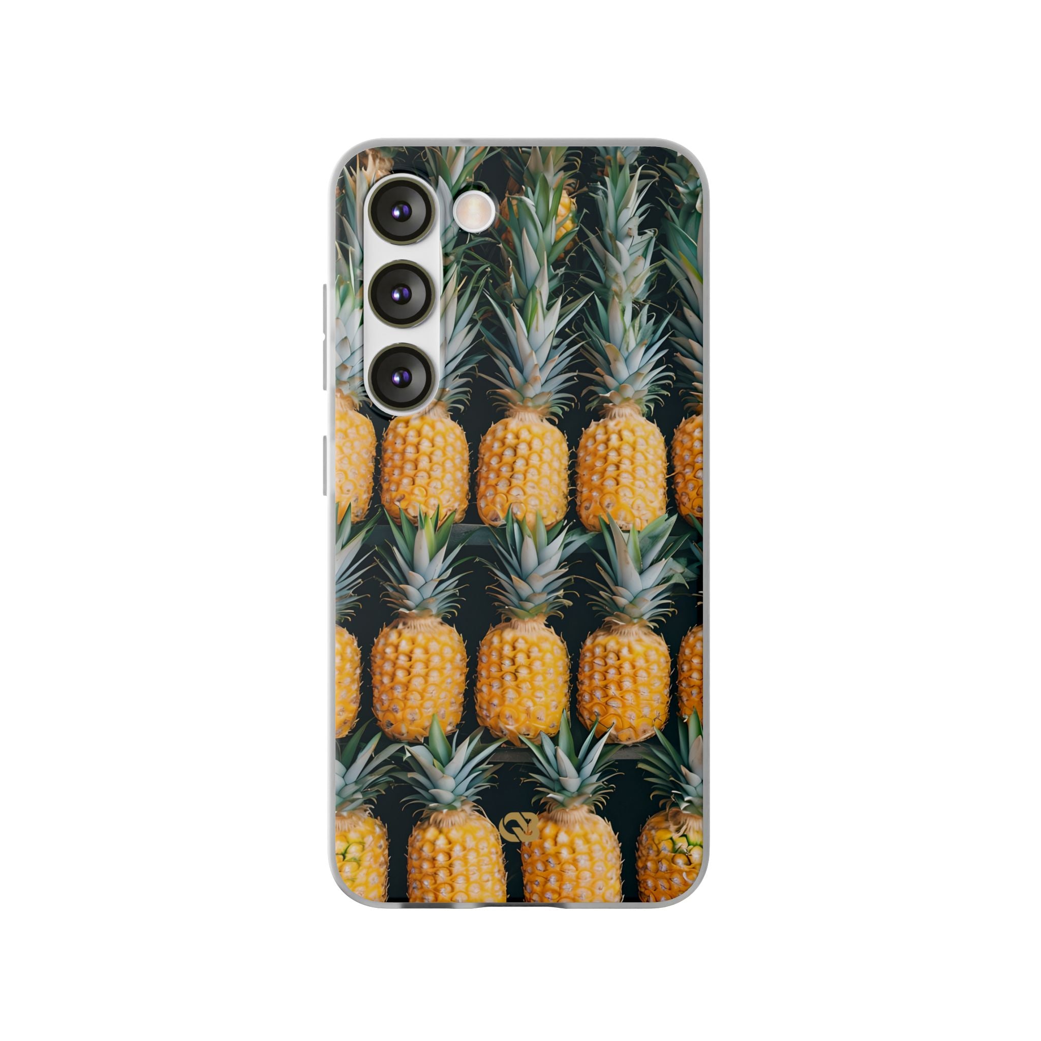 Gilded Pineapple Rows · Soft Phone Case for Samsung