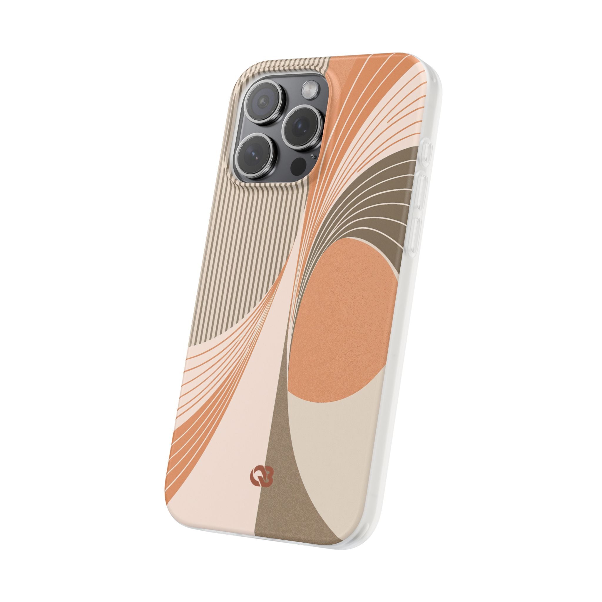 Orange Lite Phone Case for iPhone - Desert Arc Horizon