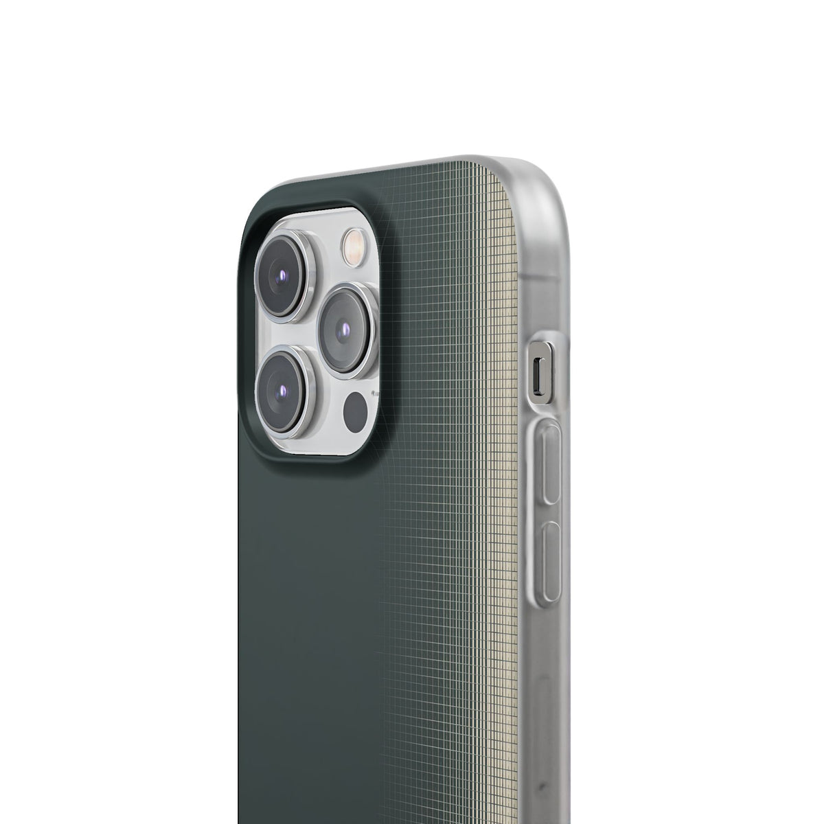 Grey Lite Phone Case for iPhone - Charcoal Tech Grid