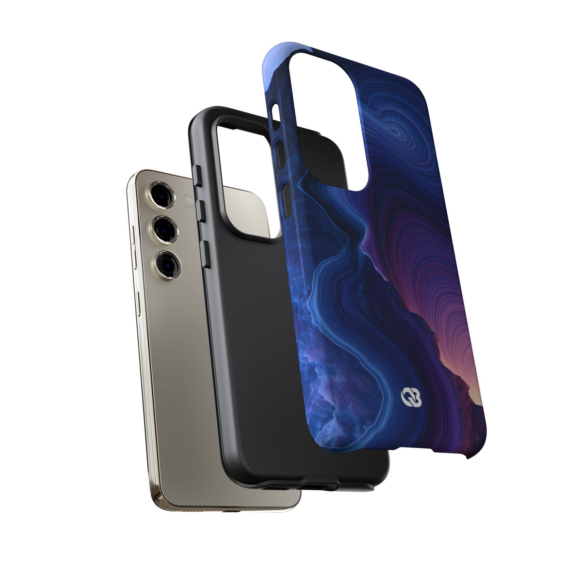 Radiant Strata · Tough Phone Case for Samsung · Blue