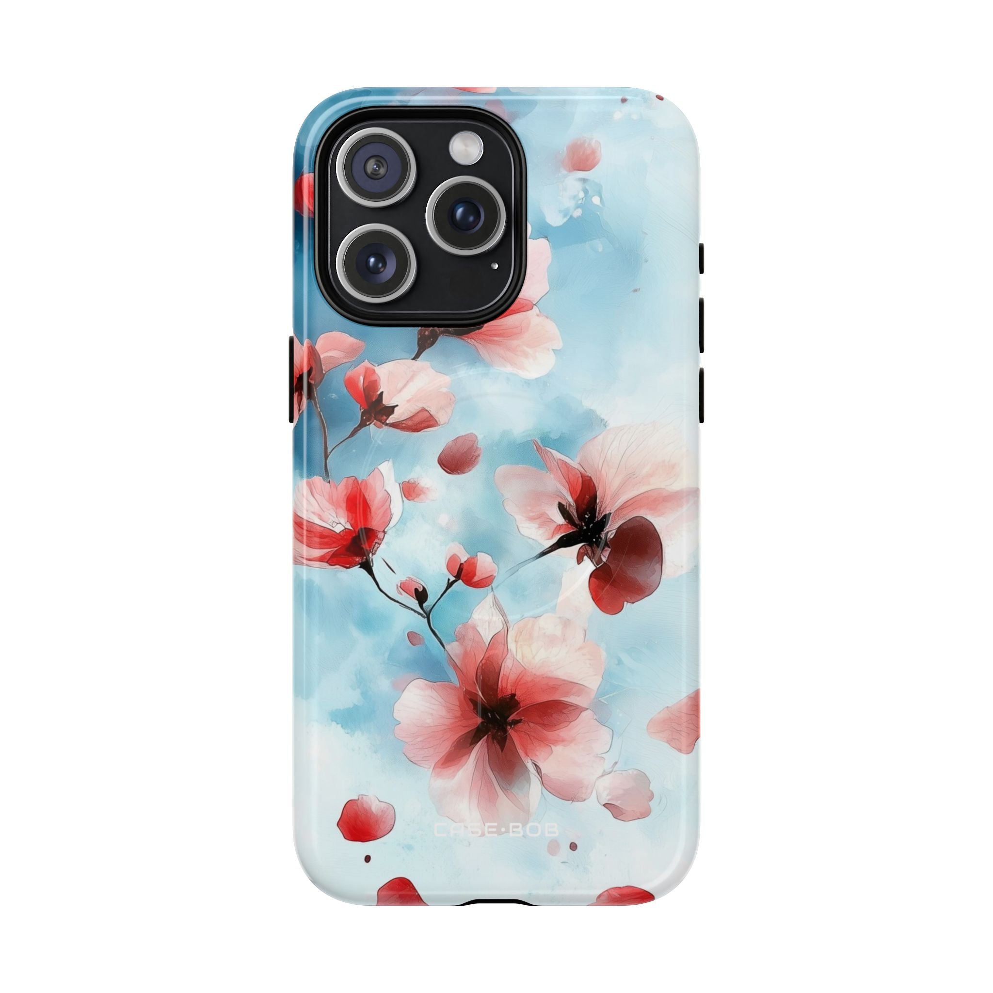 Pink Blossom Drift iPhone 15 Pro Max Case - Tough+