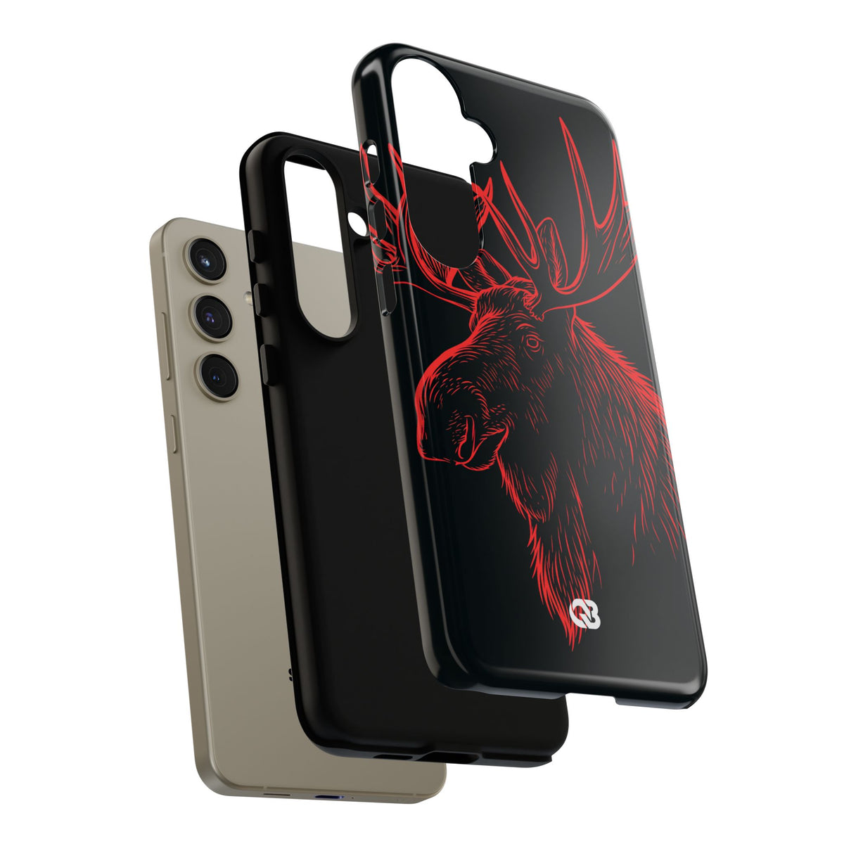 Nordic Elk · Tough Phone Case for Samsung · Black