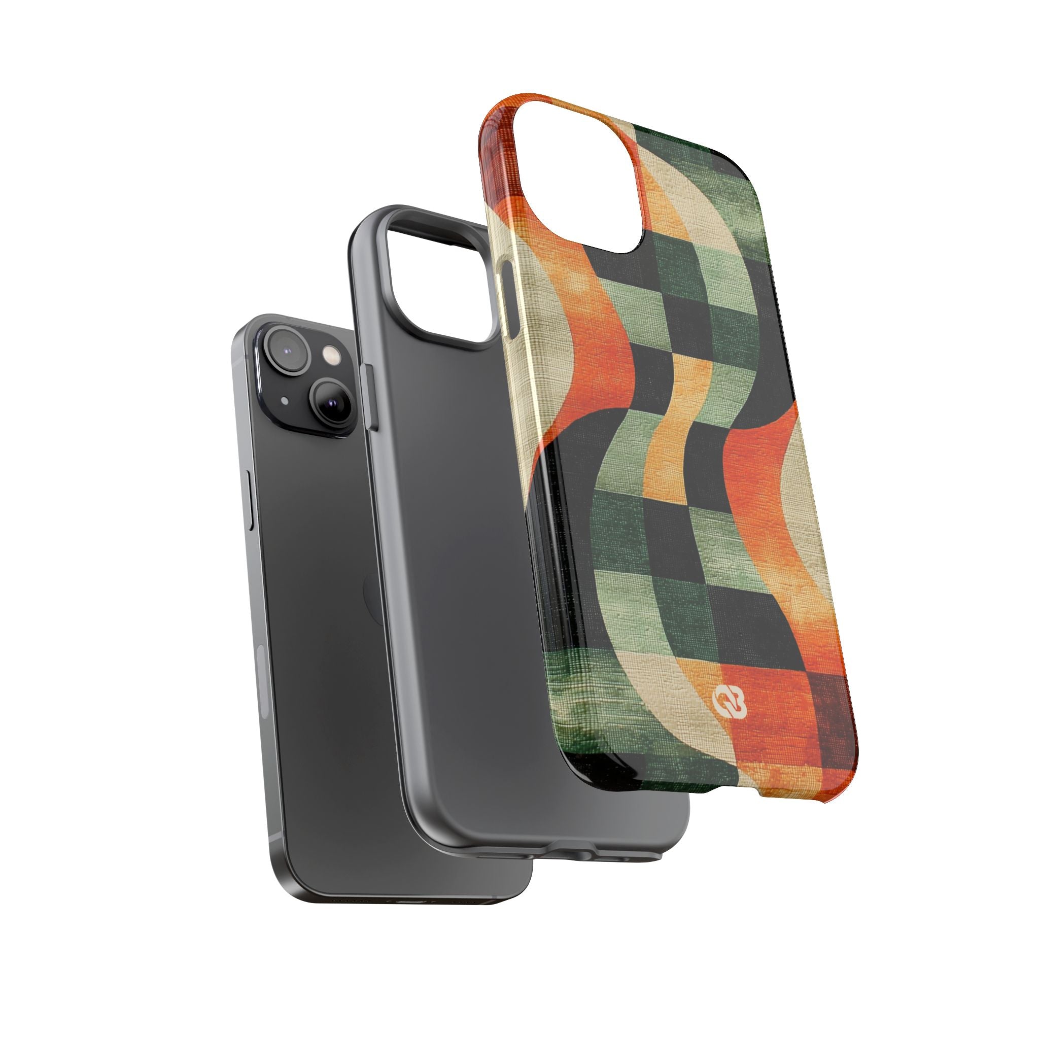 Burnt Orange Curve · Tough Etui na telefon dla iPhone