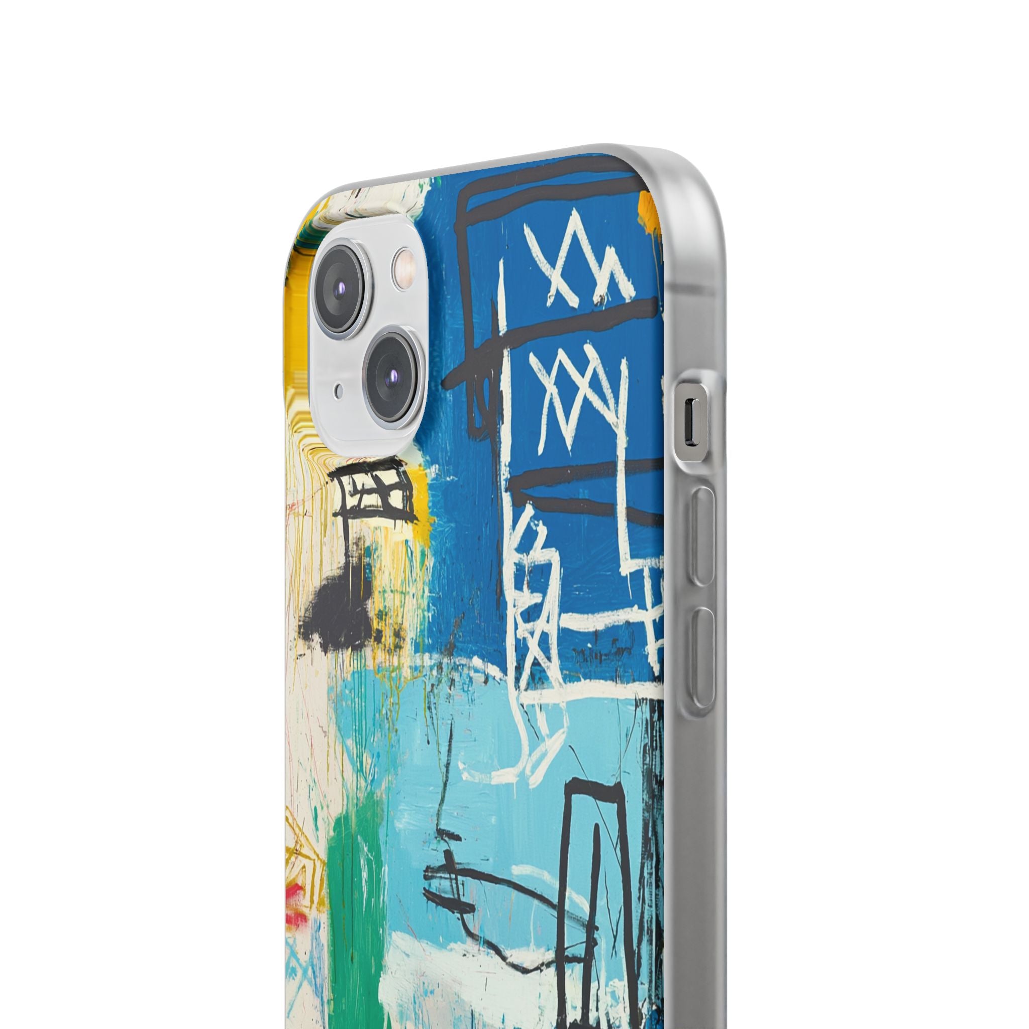 Azure Urban Scribble · Soft Phone Case for iPhone