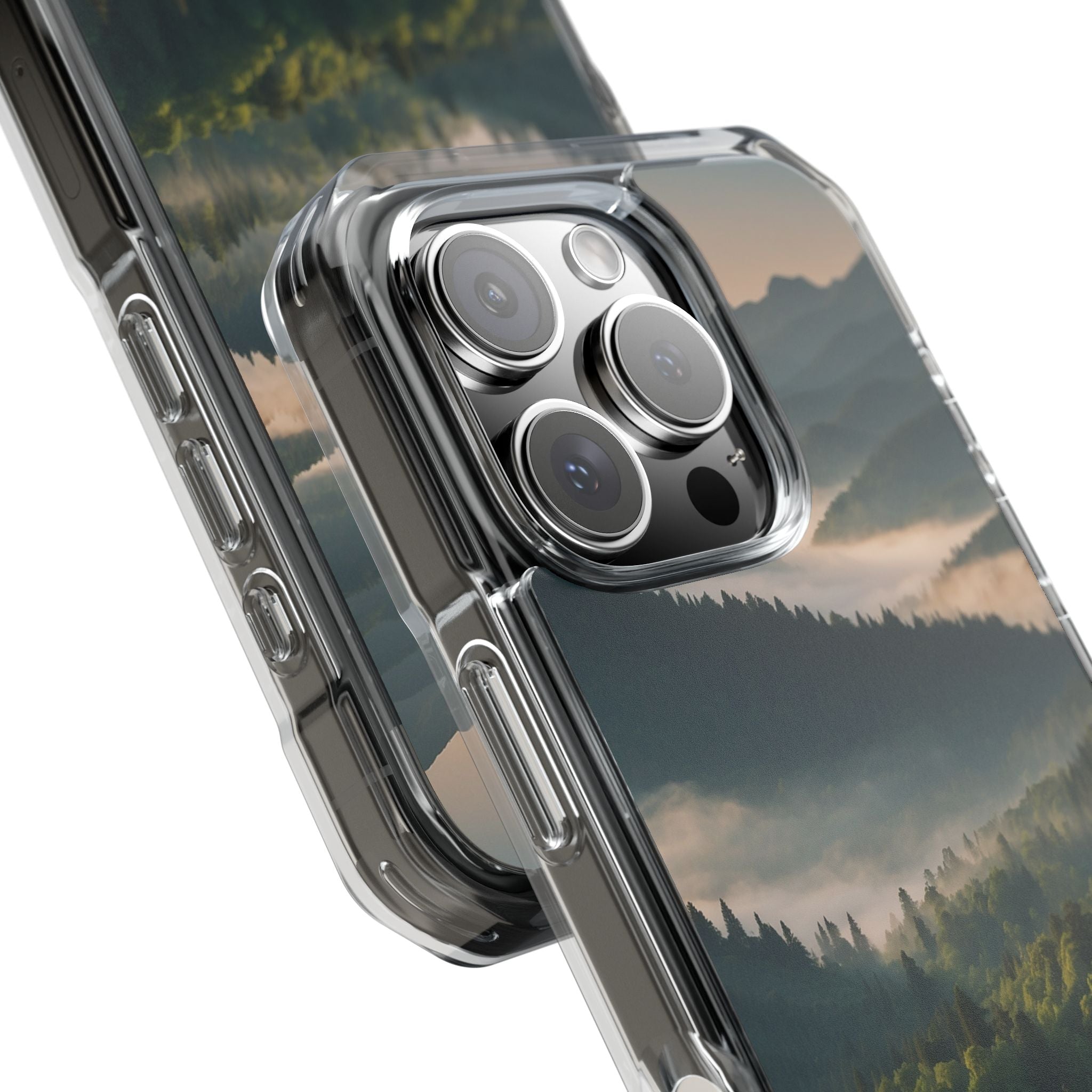Foggy Mountain Ridge · Impact Handyhülle für iPhone · Magsafe