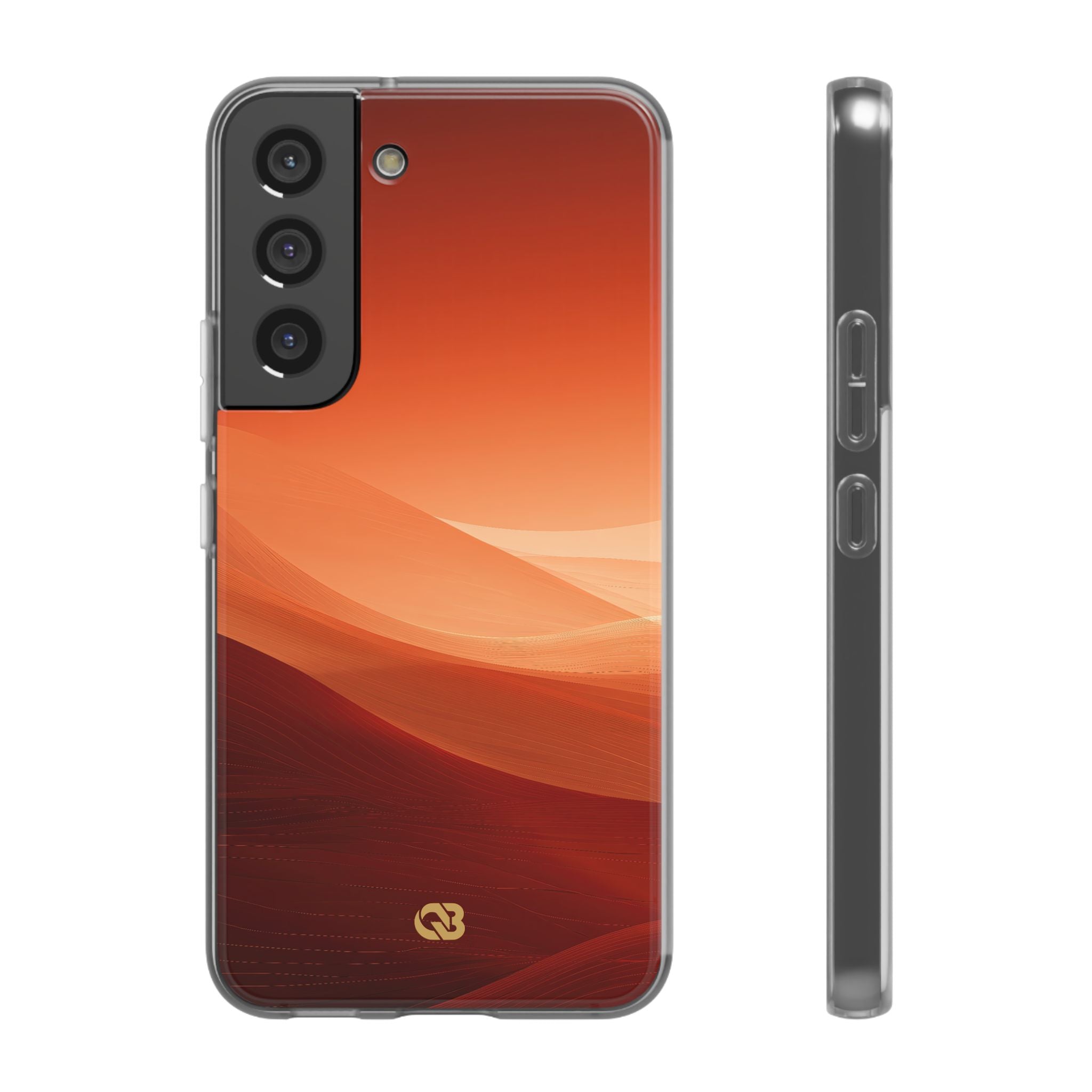 Orange Lite Phone Case for Samsung - Crimson Dune Gradient