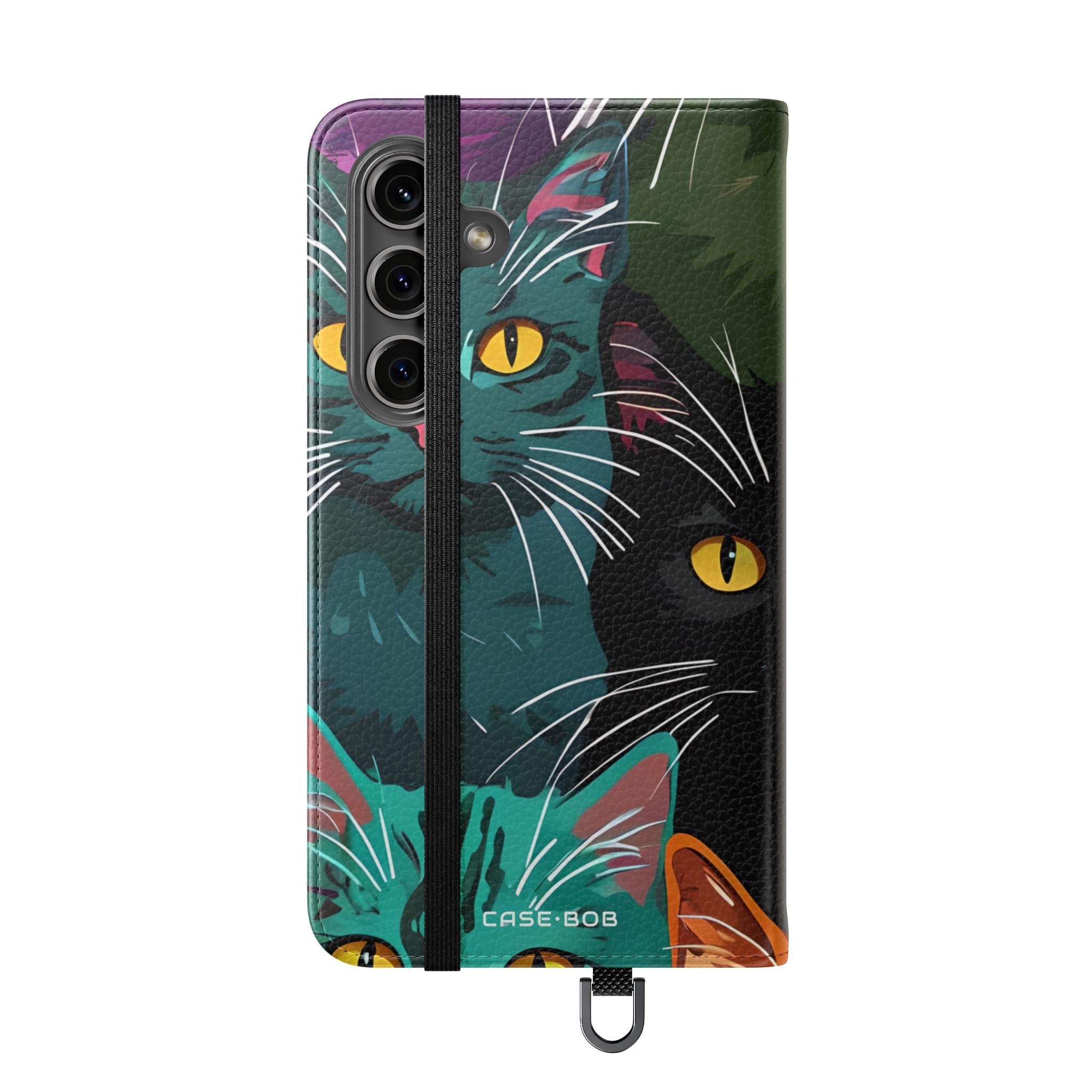 Kat Raster Neon - Samsung S24 Case - Portemonnee