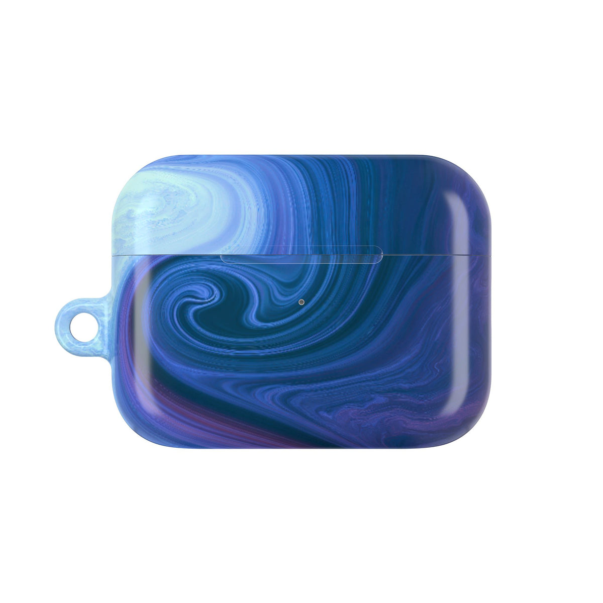 Azure Fluid Swirl · Hard Case for AirPods & AirPods Pro · Blue