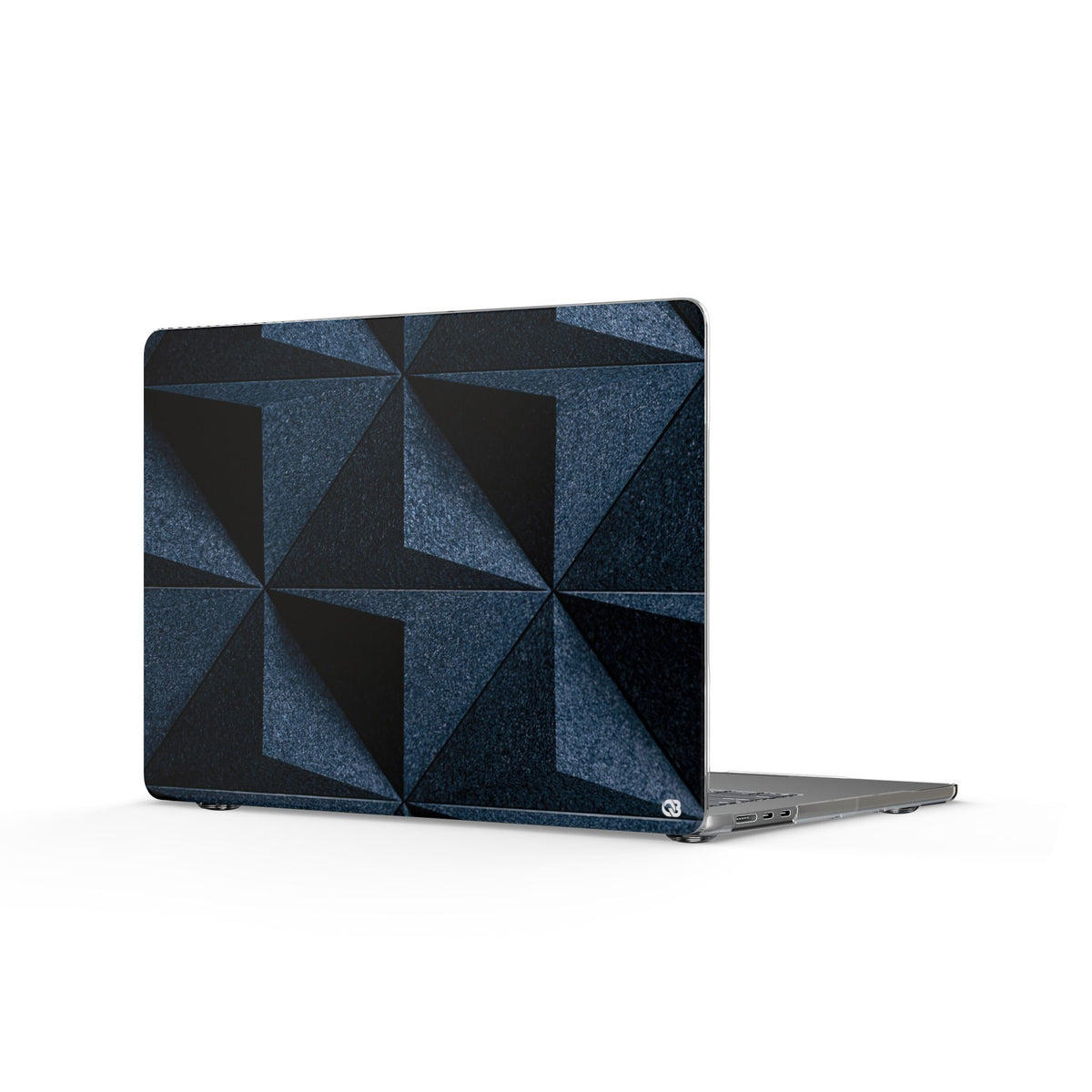 Faceted Slate · Clear Hard Case for MacBook · Blue