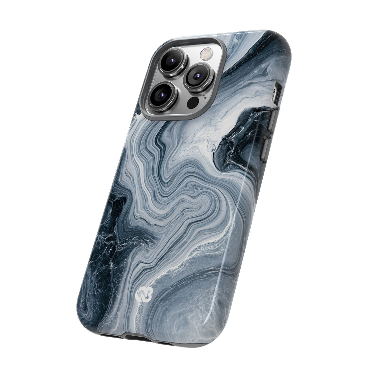 Suminagashi Ink Flow · Tough Phone Case for iPhone · Grey