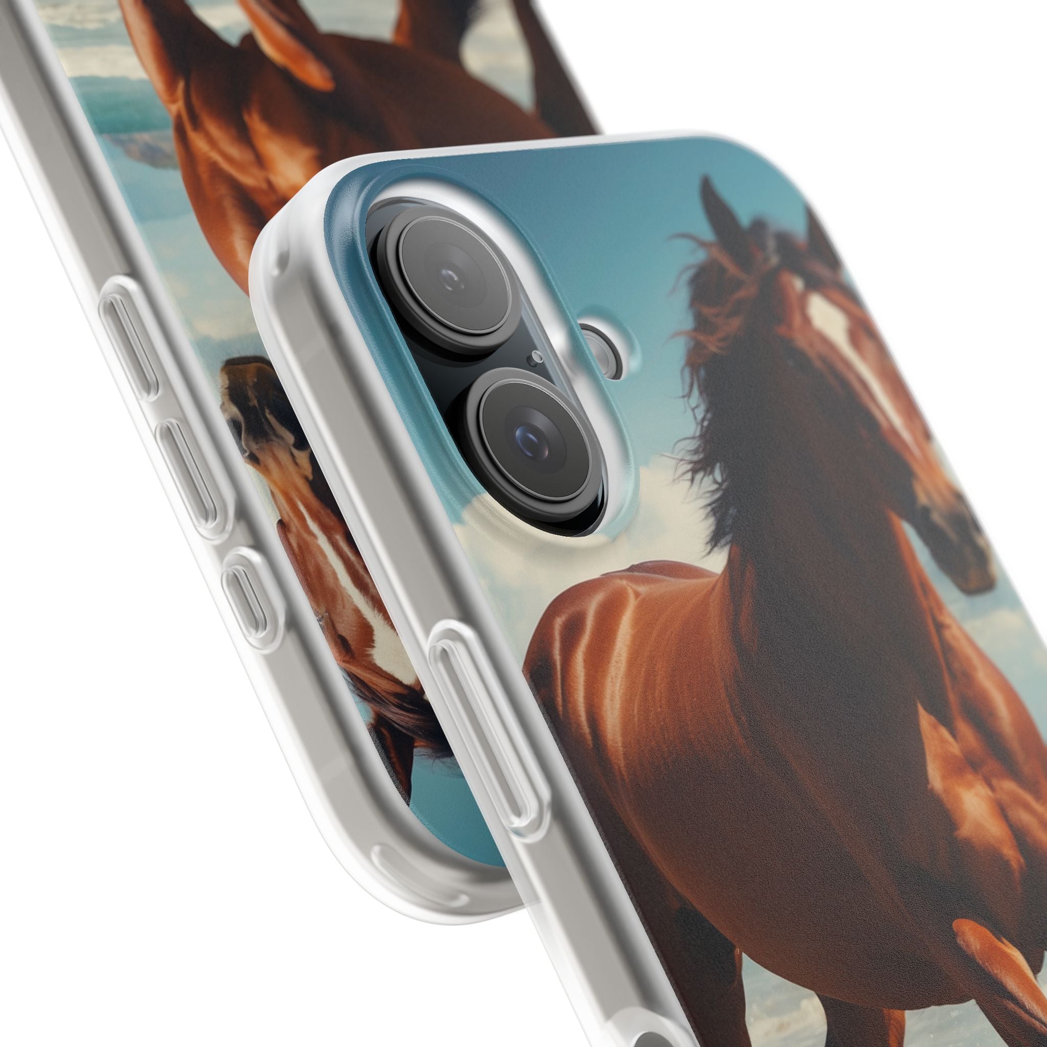 Blazing Horse iPhone 16 Case - Soft
