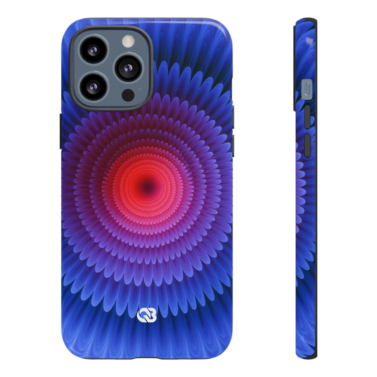 Radial Spectrum Bloom · Tough Phone Case for iPhone · Blue