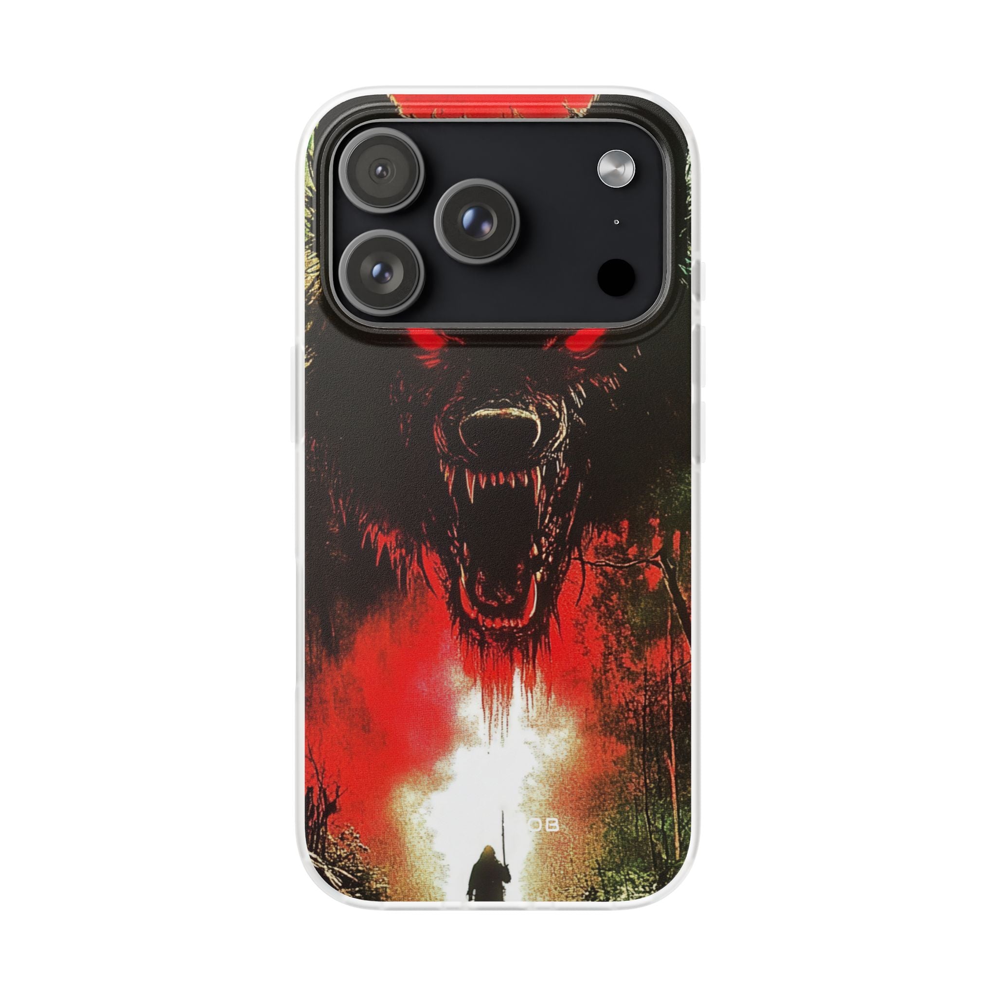 Crimson Wolf iPhone 17 Pro Case - Soft - CASE•BOB