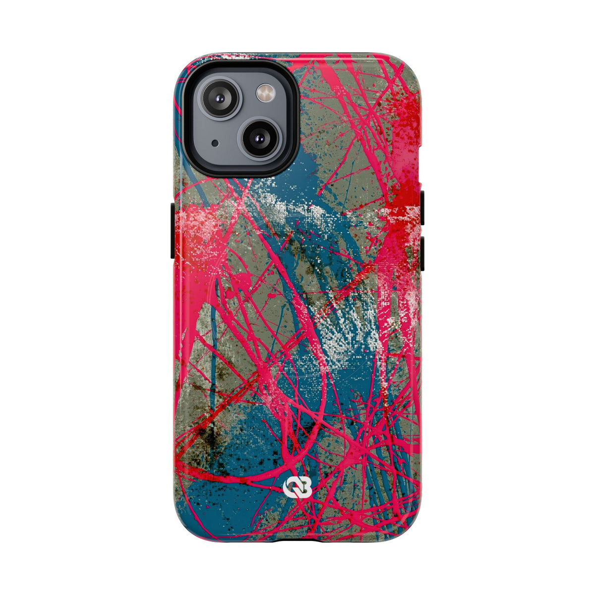 Neon Static Drip · Tough 2.0 Magnetic Phone Case for iPhone · Pink