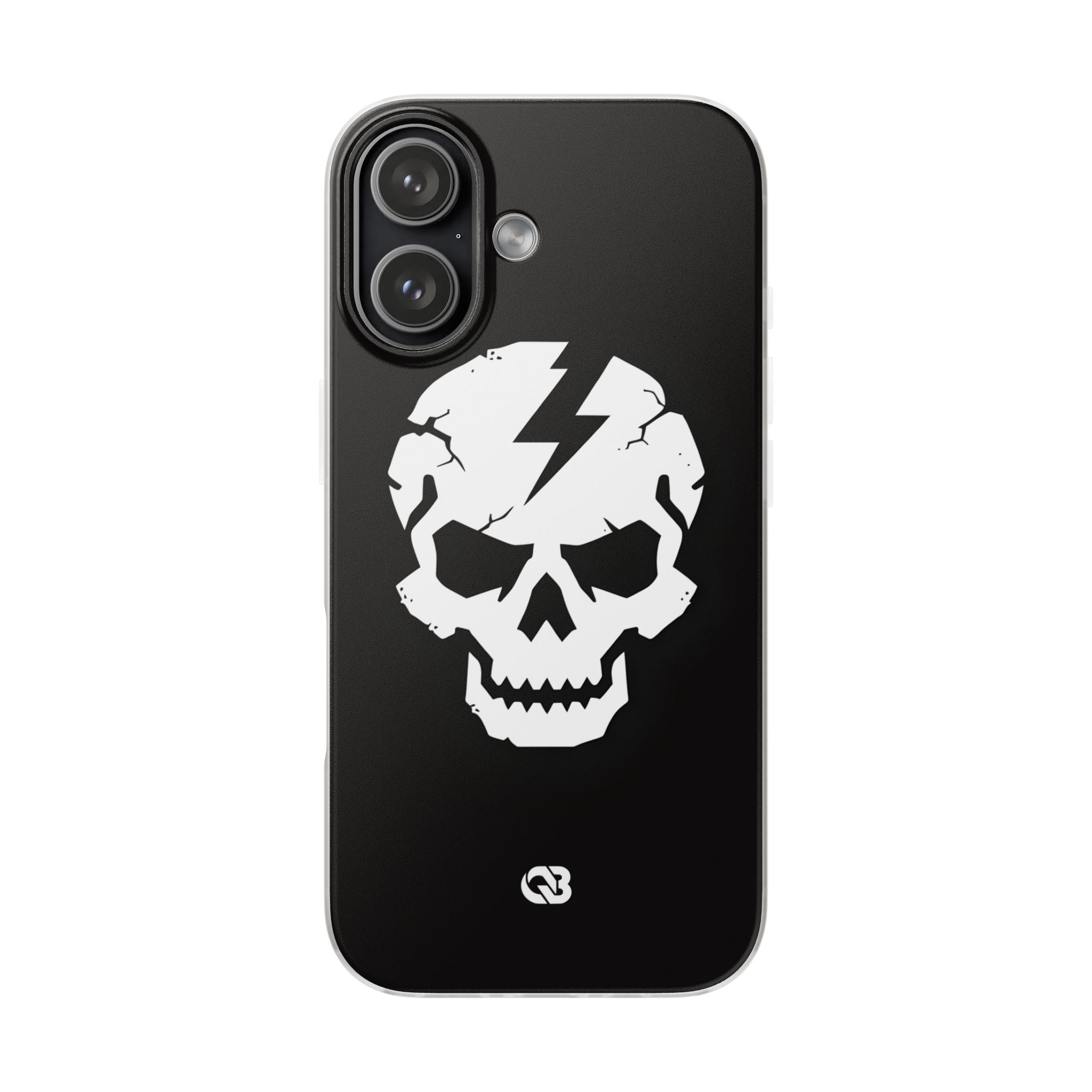 Shattered Bolt Skull · Soft Phone Case for iPhone