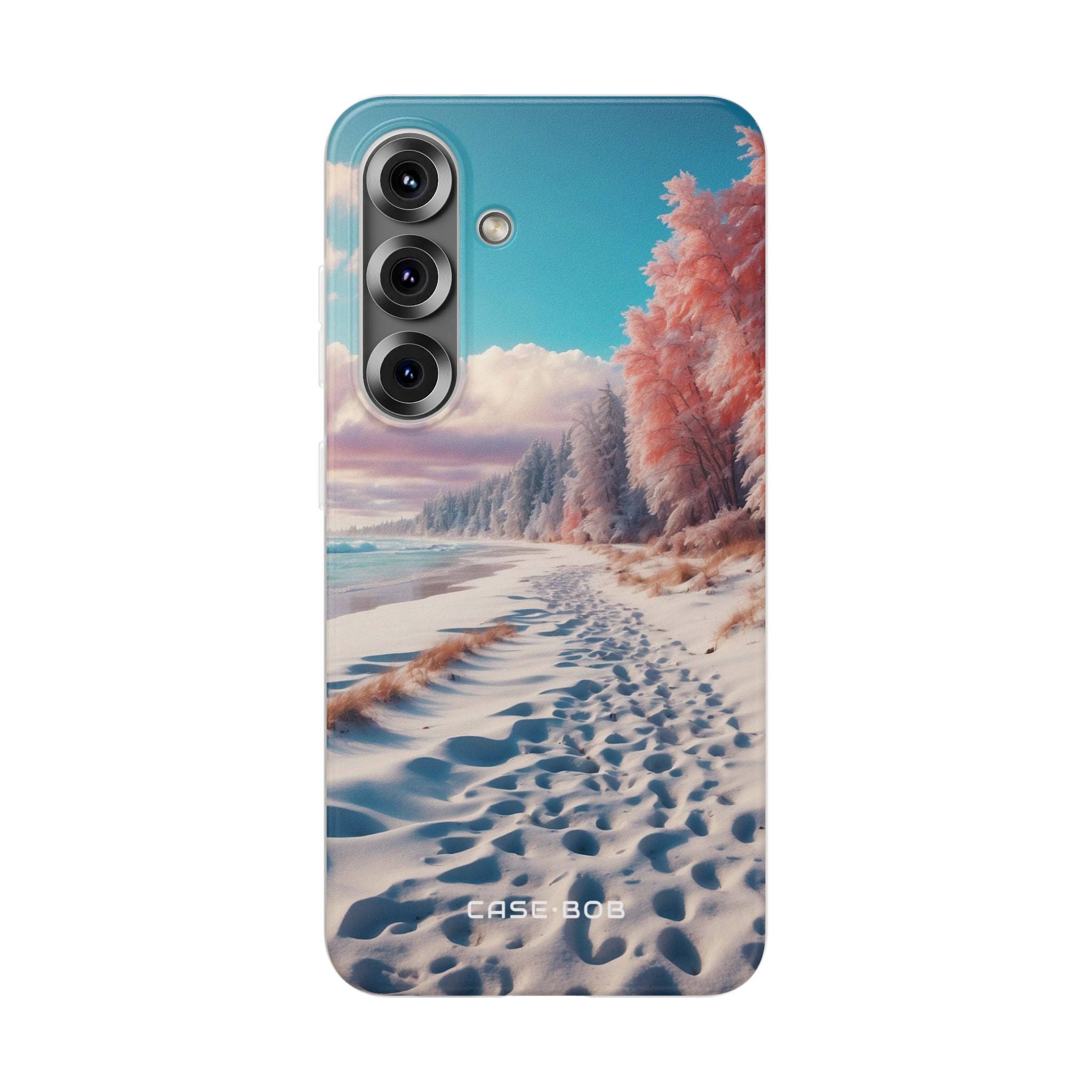 Snowy Footprints Samsung S25 Case - Soft