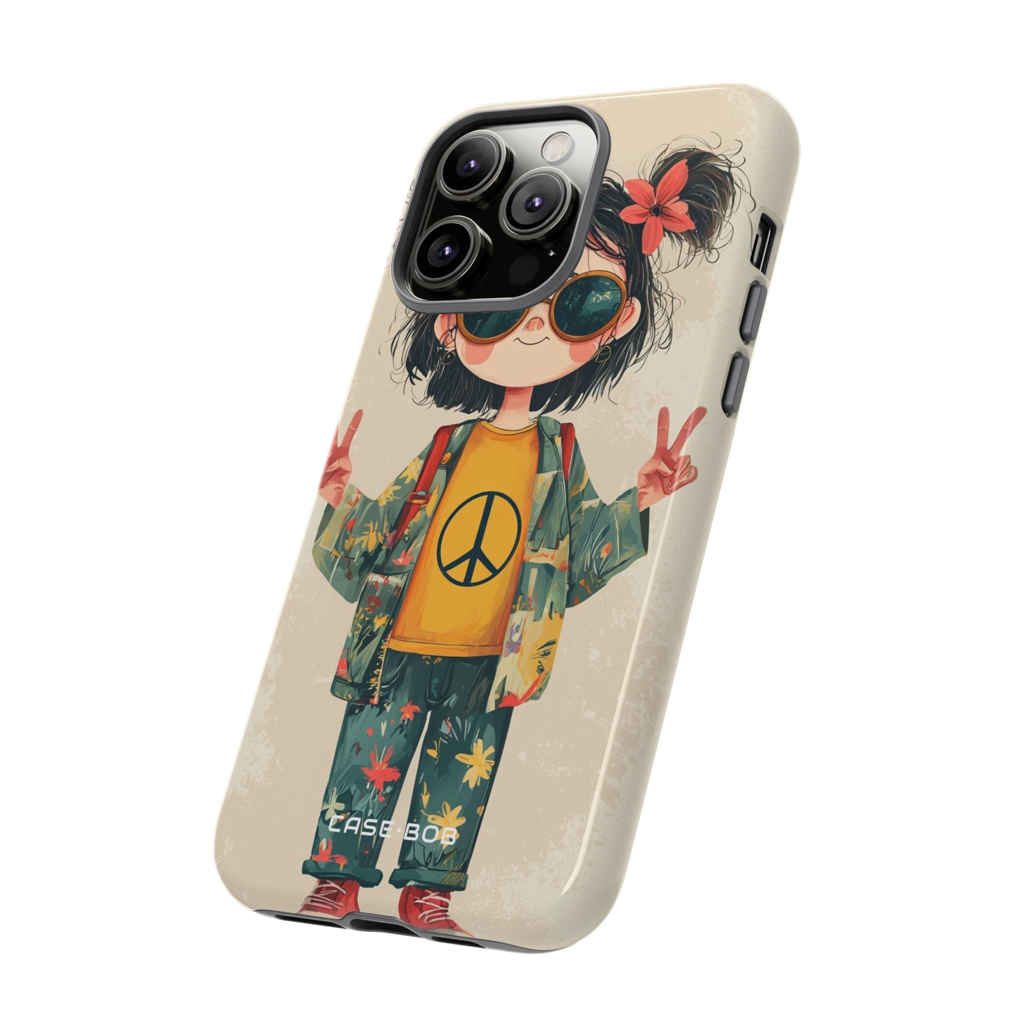 Peace Pigtails iPhone 14 Pro Max Skal - Tough