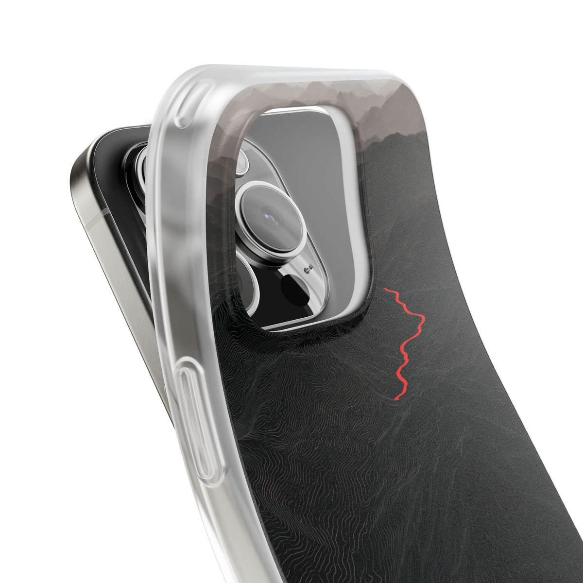 Crimson Ridge Pass · Lite Phone Case for iPhone · Black