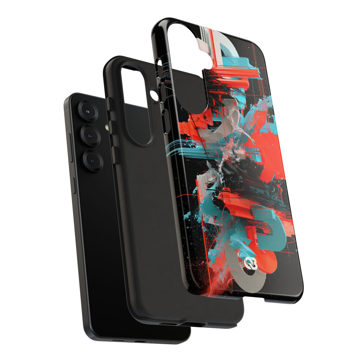 Fragmented Cyber Core · Tough Phone Case for Samsung · Black