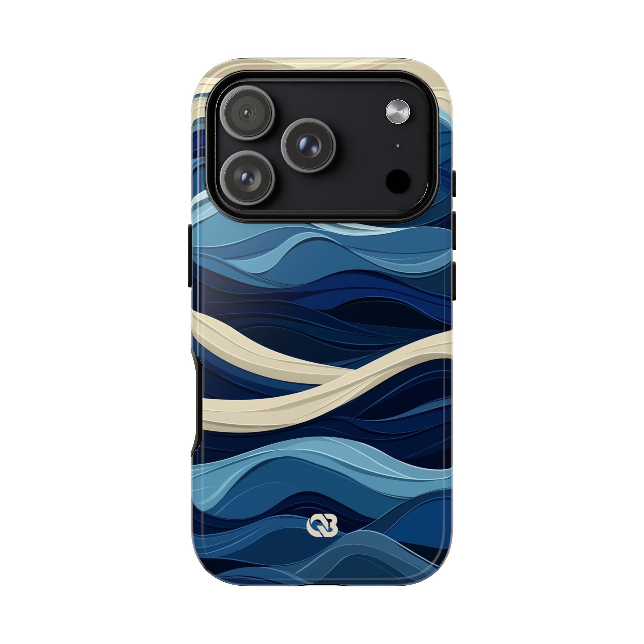 Cobalt Coast Layers · Tough Phone Case for iPhone