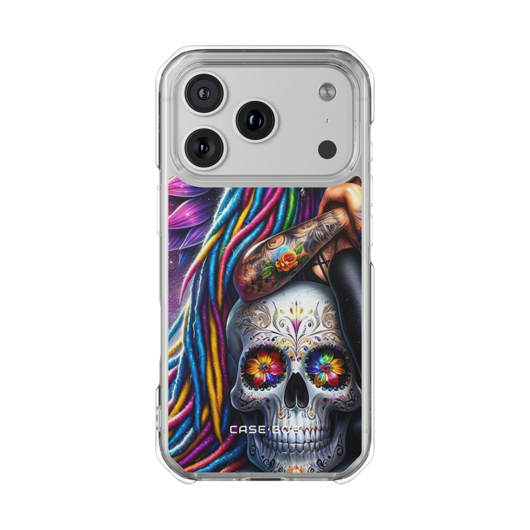Sugar Skull Sunflower iPhone 17 Pro Case - Impact