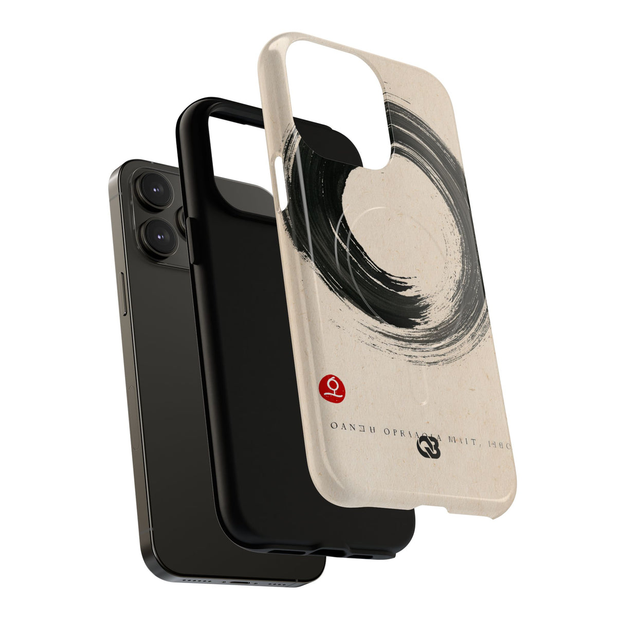 Zen Ensō Circle · Tough 2.0 Magnetic Phone Case for iPhone · Beige