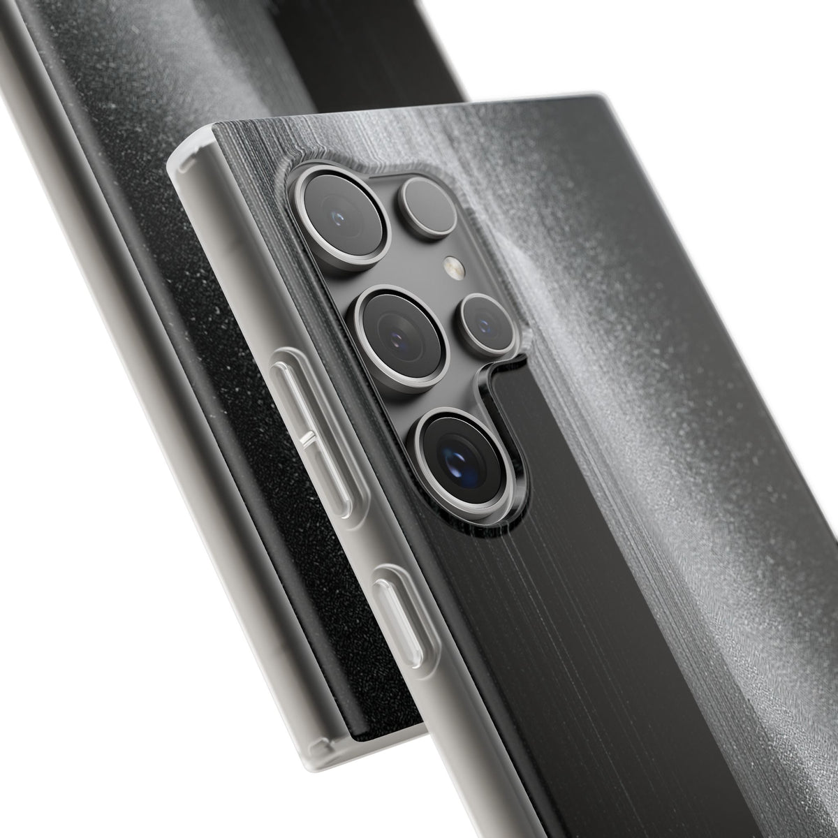 Black Lite Phone Case for Samsung - Brutalist Pixel Monolith