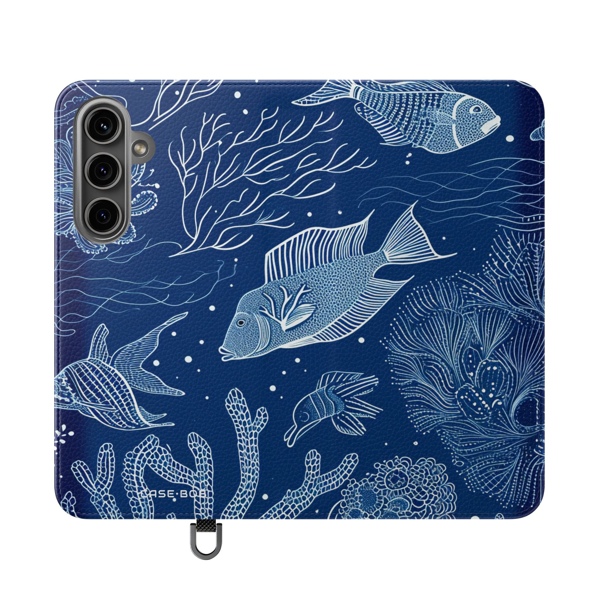 Blue Scale Reef - Samsung S24 Plus Case - Wallet