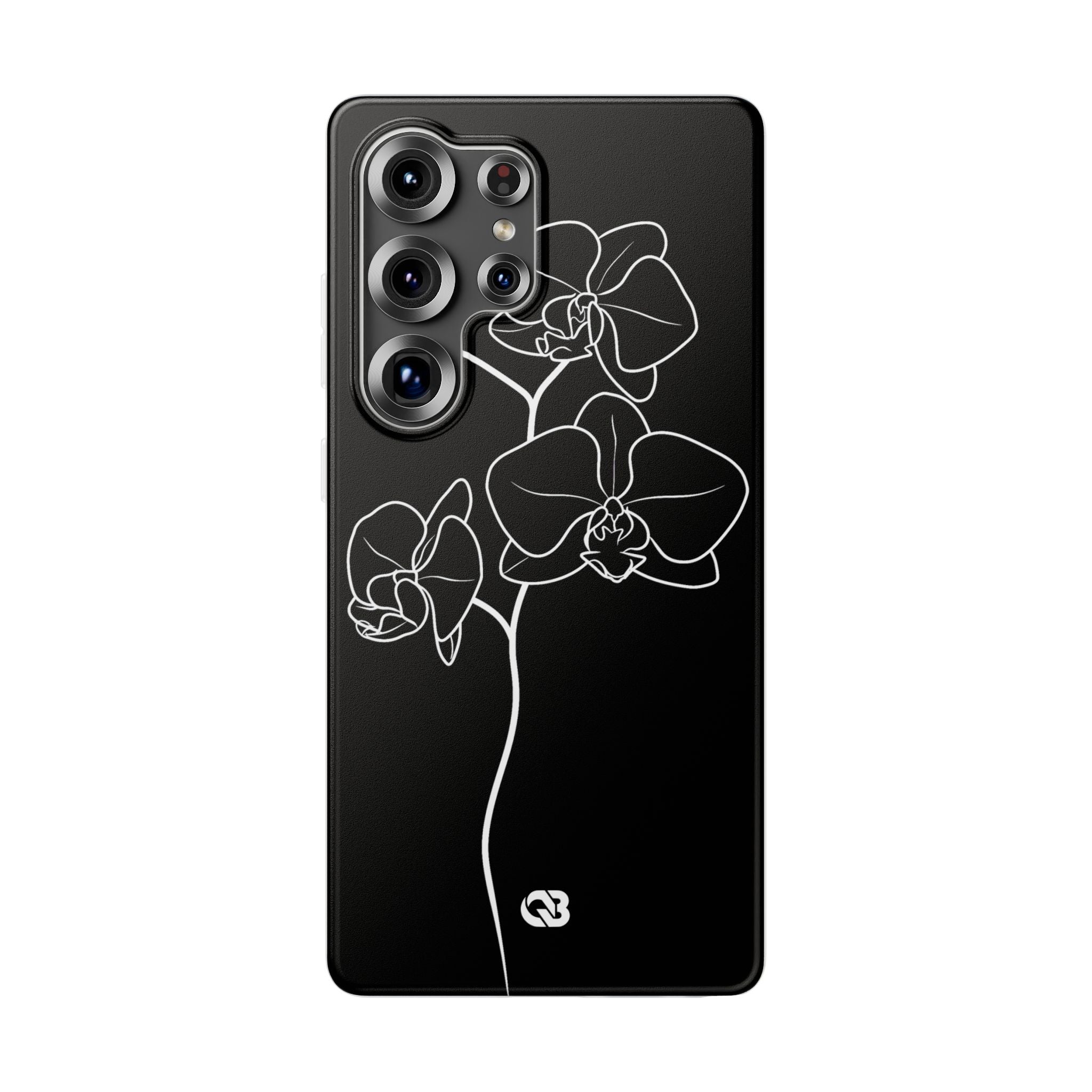 Black Lite Phone Case for Samsung - Noir Alabaster Orchid