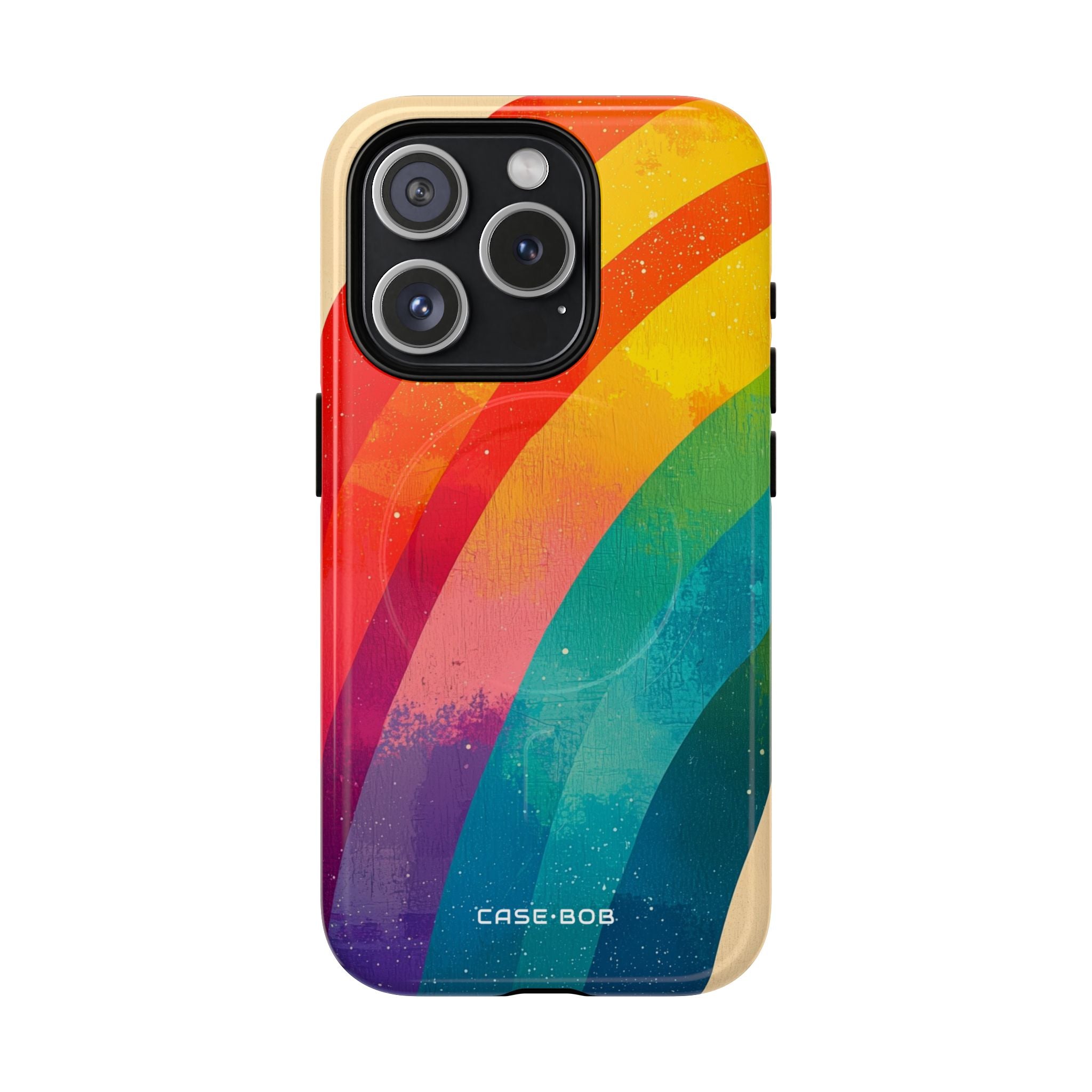 Texturiertes Rainbow Arc iPhone 15 Pro Case - Tough+