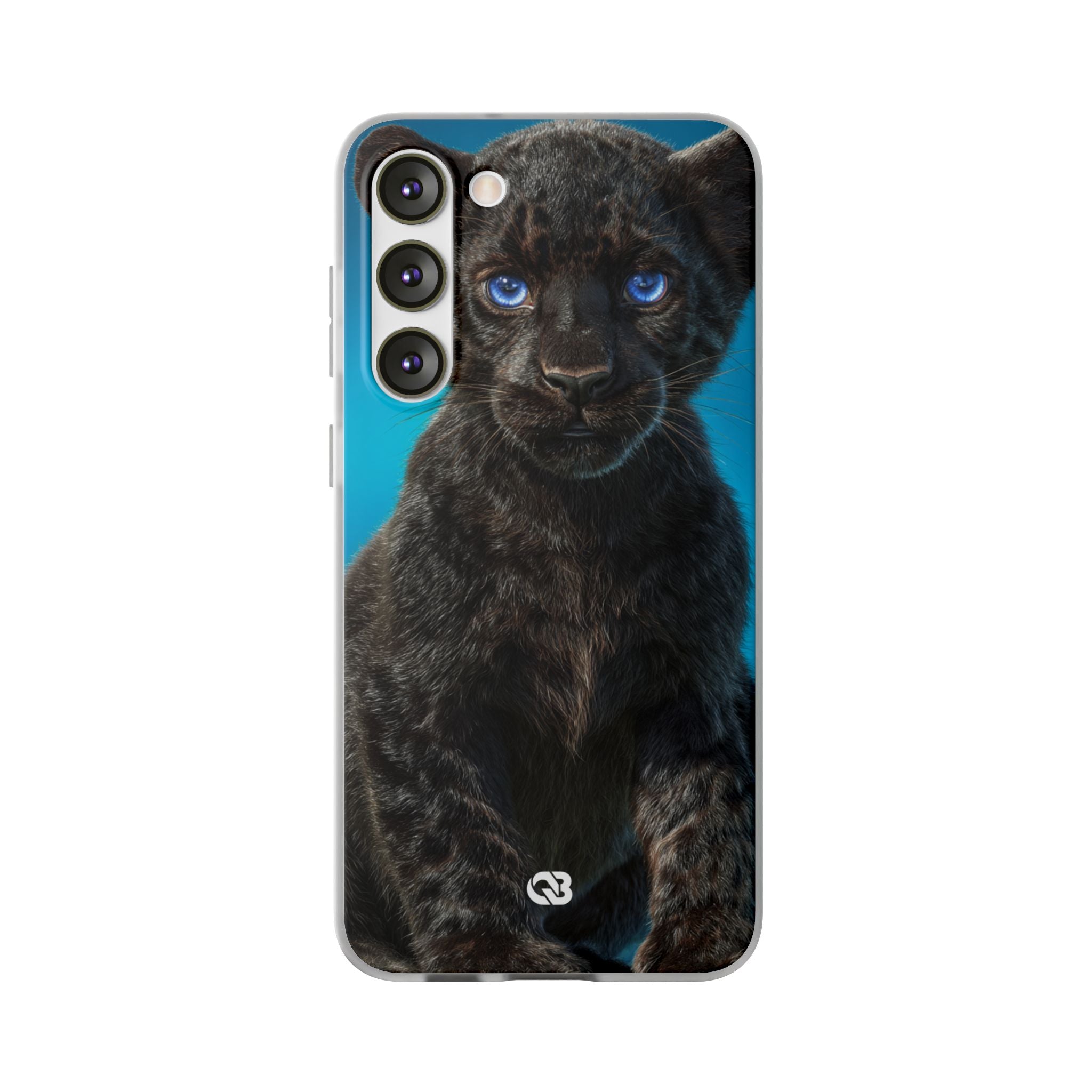 Sapphire Gaze Panther · Soft Phone Case for Samsung