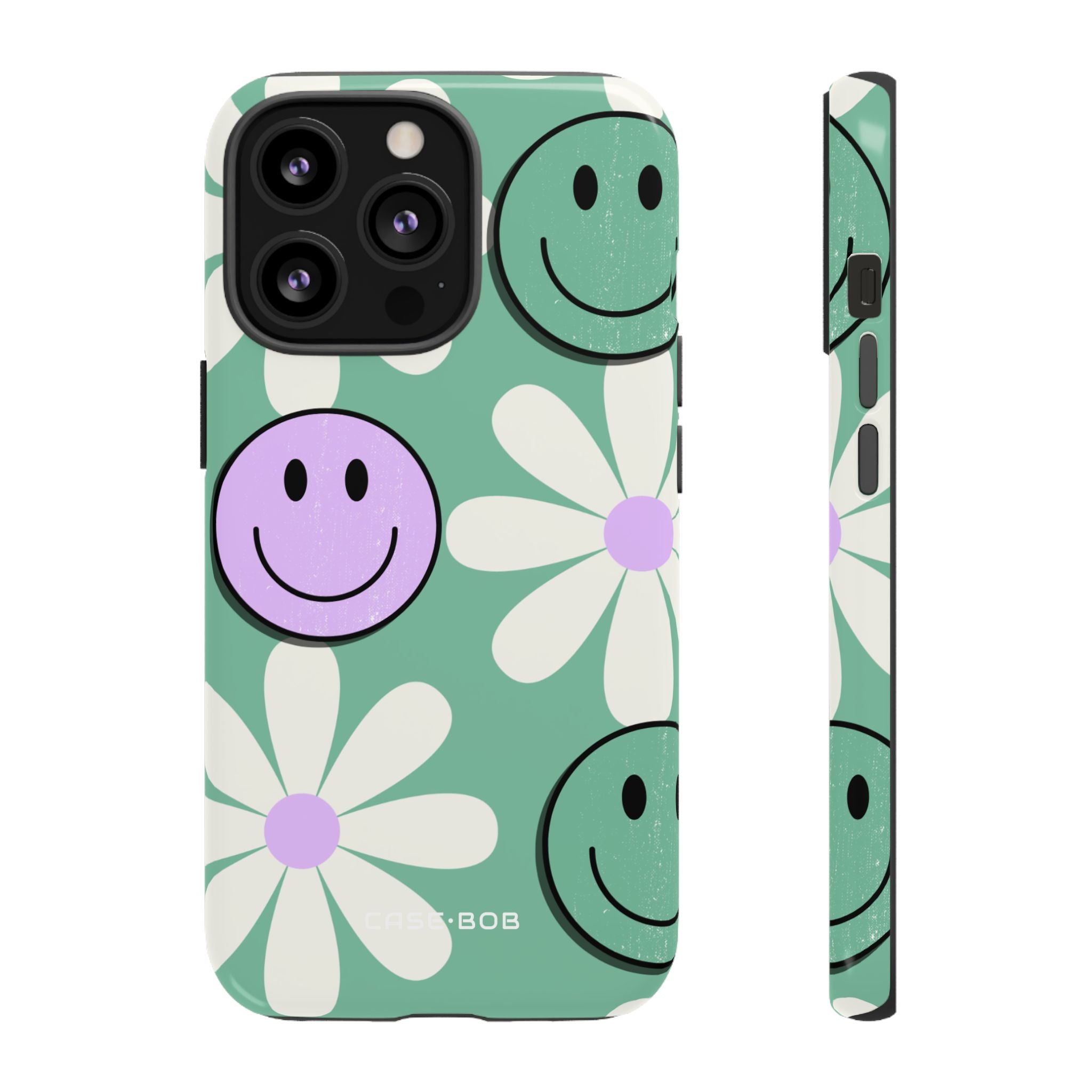 Smiley Daisy Glow iPhone 13 Pro Case - Tough